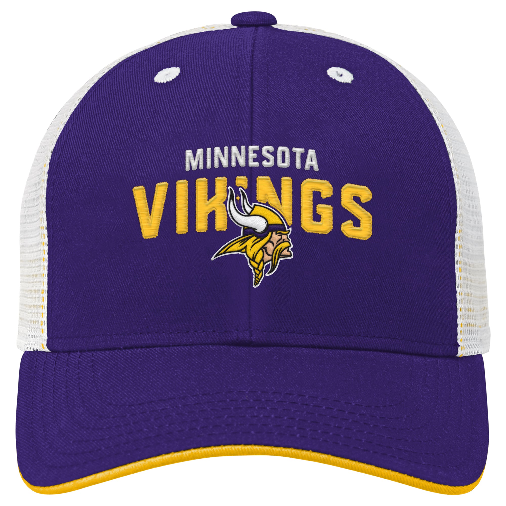 Casquette ajustable Preschool Outerstuff violette et blanche Minnesota Vikings Core Lockup Trucker