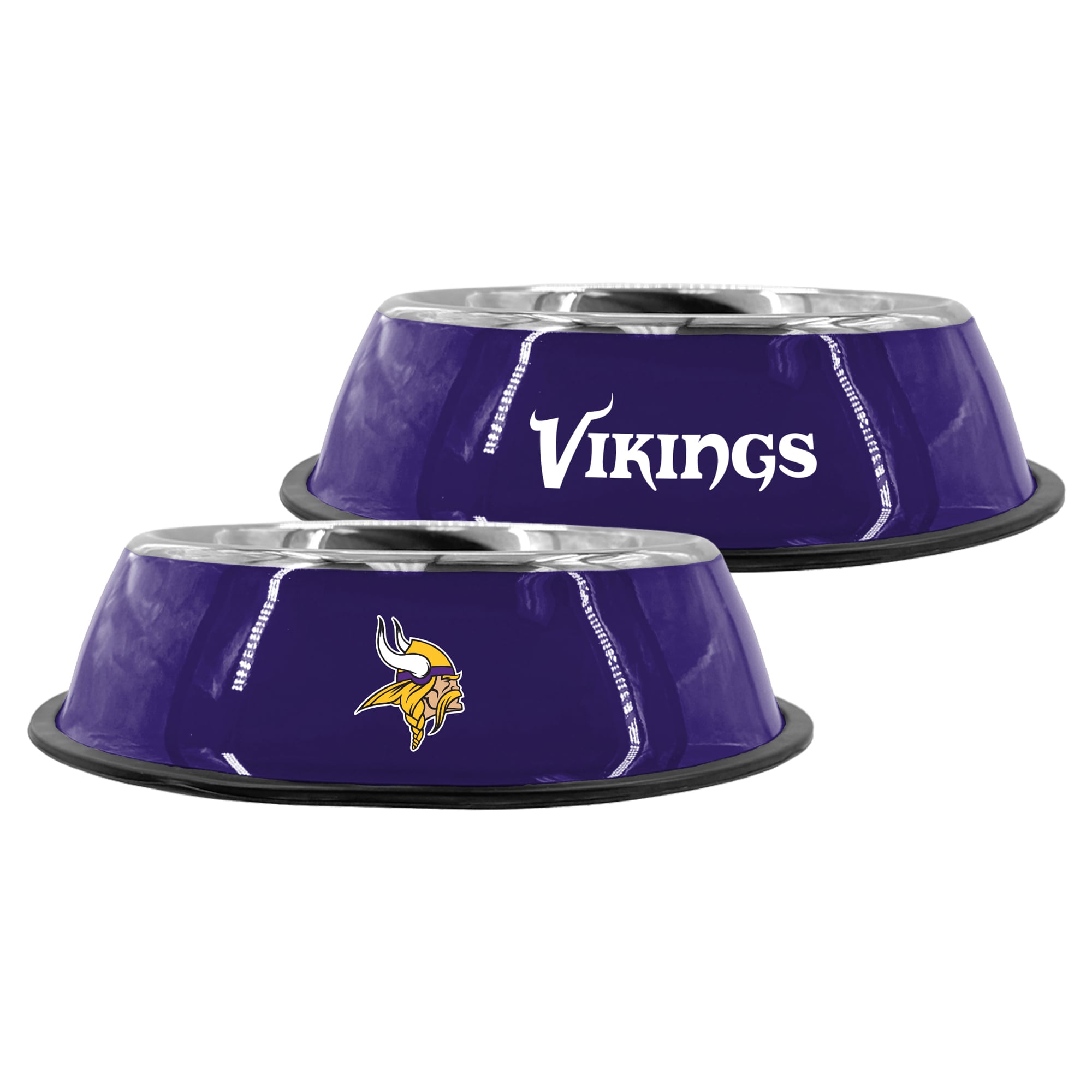 Gamelle pour animaux de compagnie en acier inoxydable 9 pouces Minnesota Vikings de The Memory Company