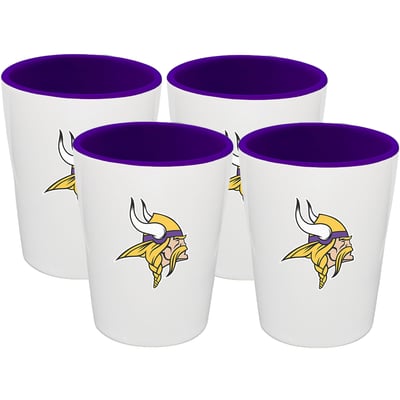 Minnesota Vikings The Memory Company Four-Pack Ceramic Shot Glass Set