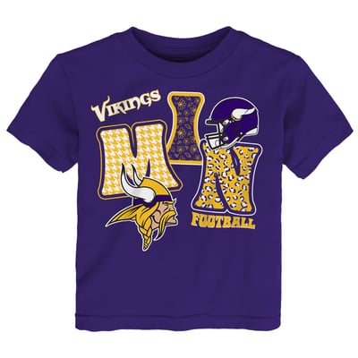 Minnesota Vikings Outerstuff Toddler Team Quilt Boxy T-Shirt - Purple