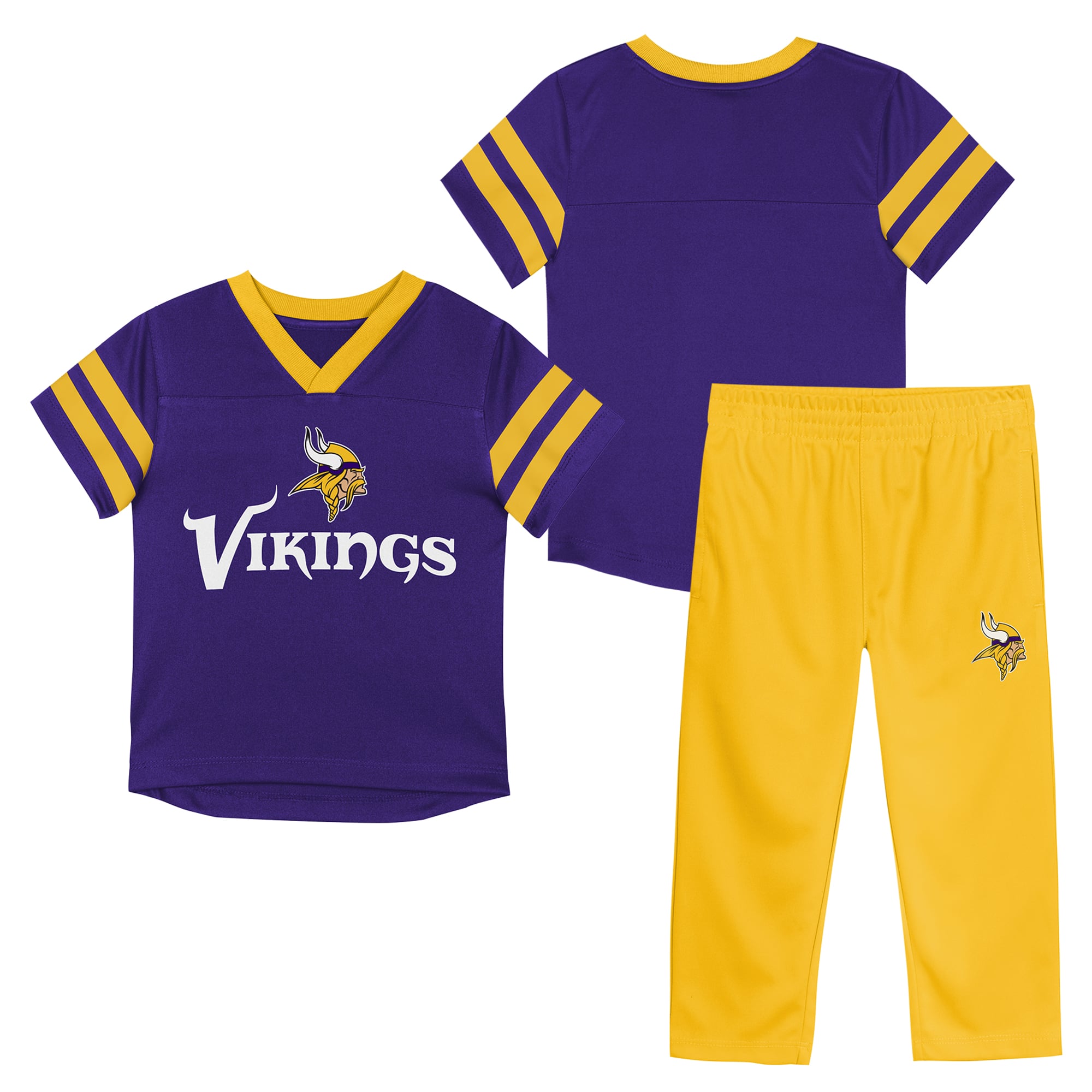 Ensemble maillot et pantalon Outerstuff violet/or Minnesota Vikings Red Zone pour tout-petit