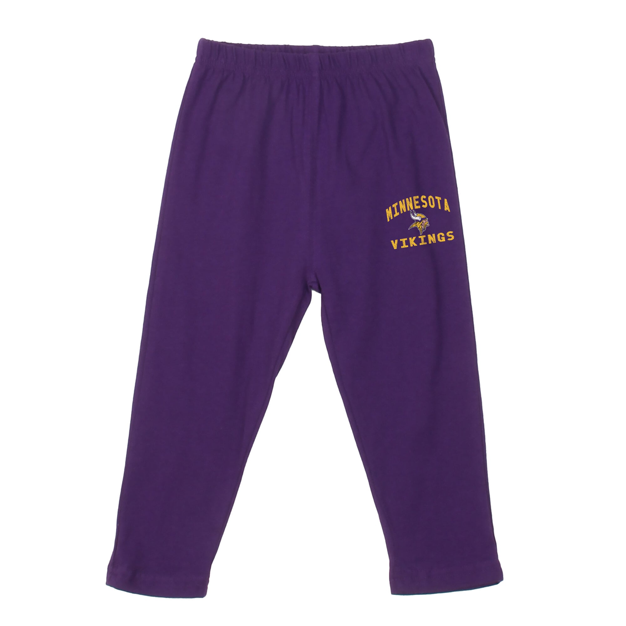 Ensemble pour tout-petit Wes & Willy violet à rayures Minnesota Vikings : haut manches longues et pantalon capuche.