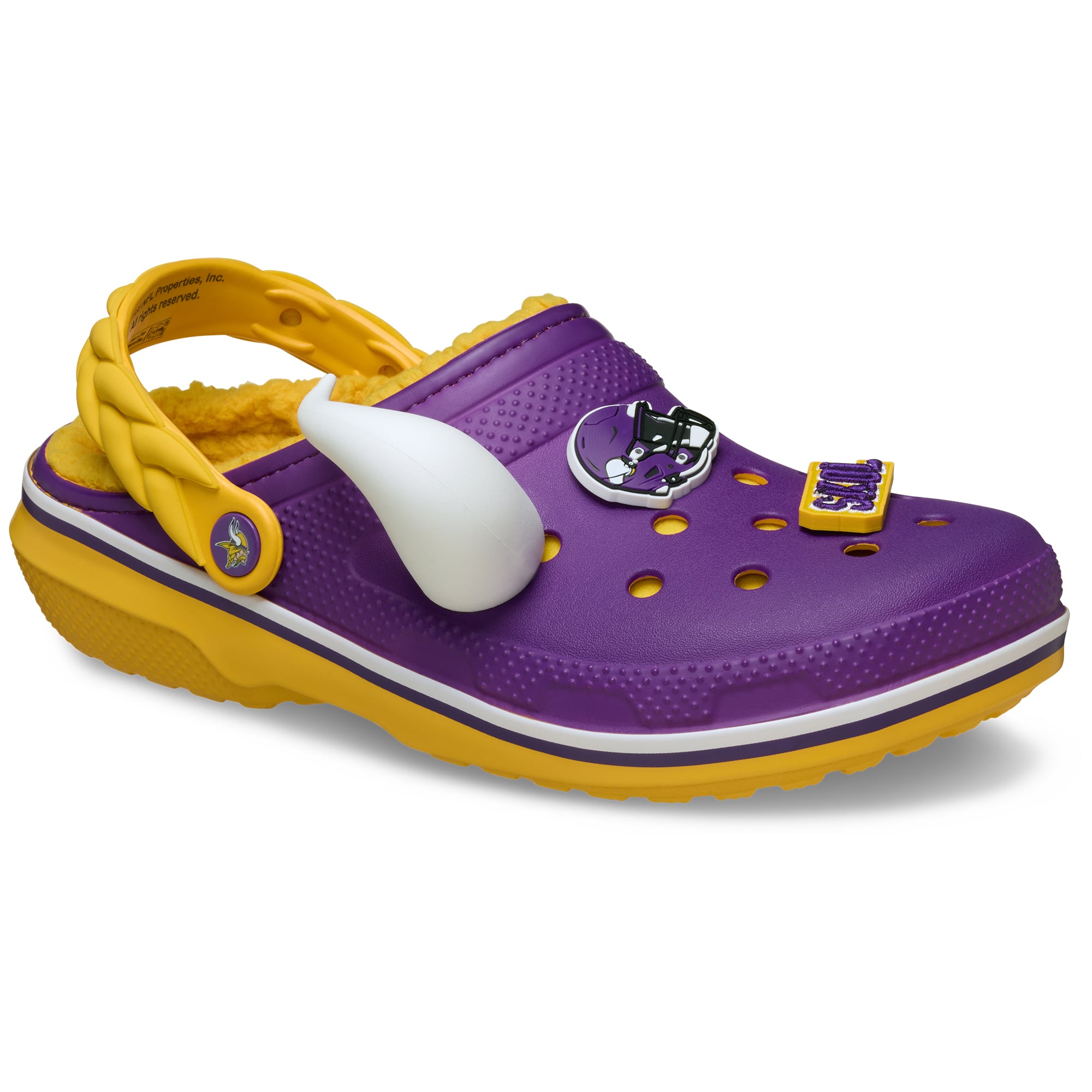 Sabots Crocs unisexes Minnesota Vikings Classic doublés