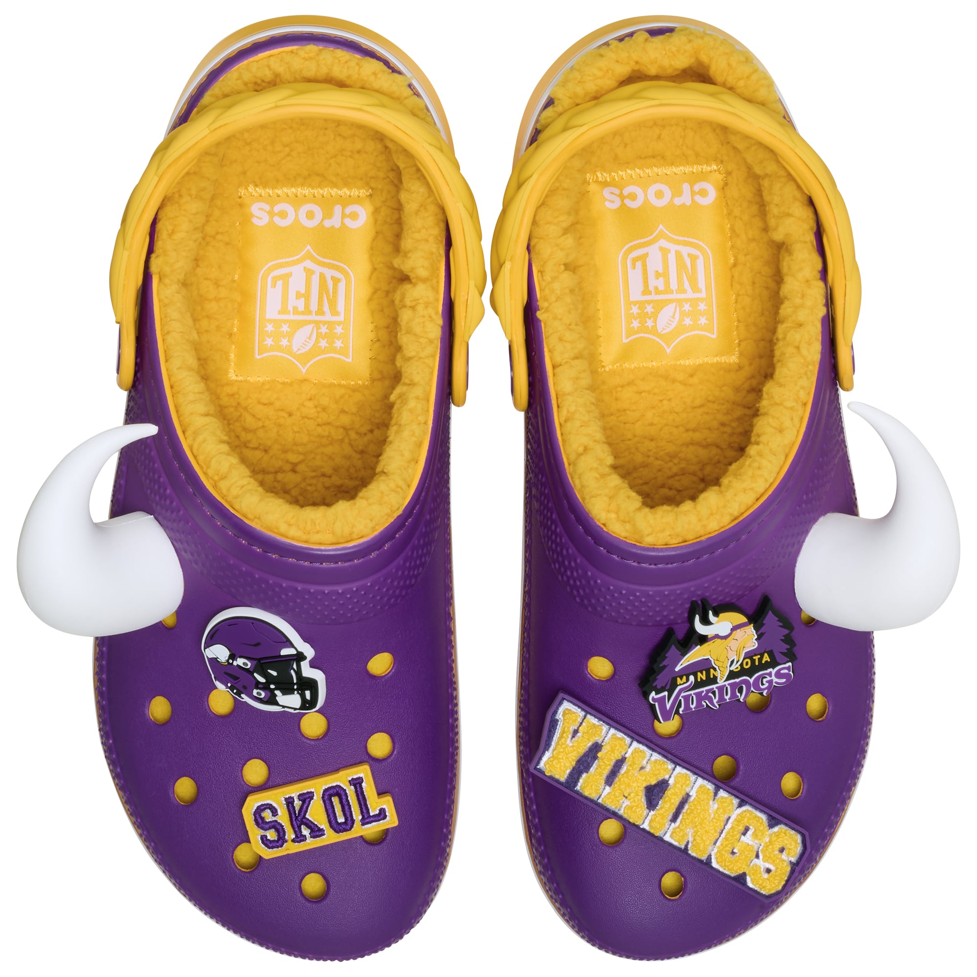 Sabots Crocs unisexes Minnesota Vikings Classic doublés