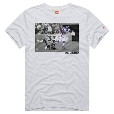 Adrian Peterson Minnesota Vikings Homage Unisex Retirement Tri-Blend T-Shirt - Ash
