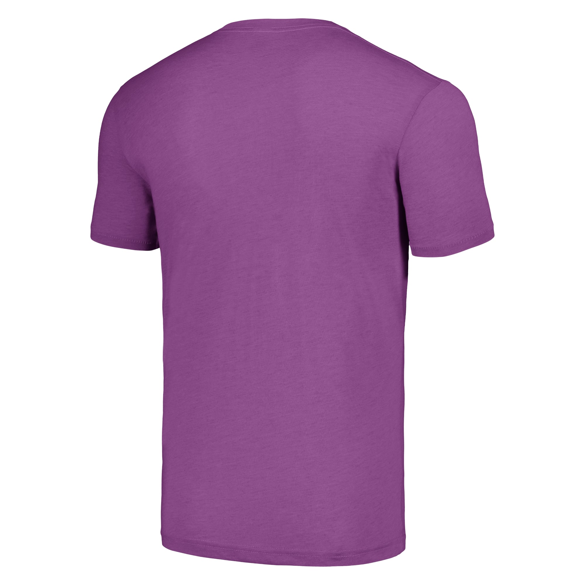 T-shirt unisexe en mélange de trois matières, hommage à Randy Moss, Vikings du Minnesota, violet, avec caricature joueur