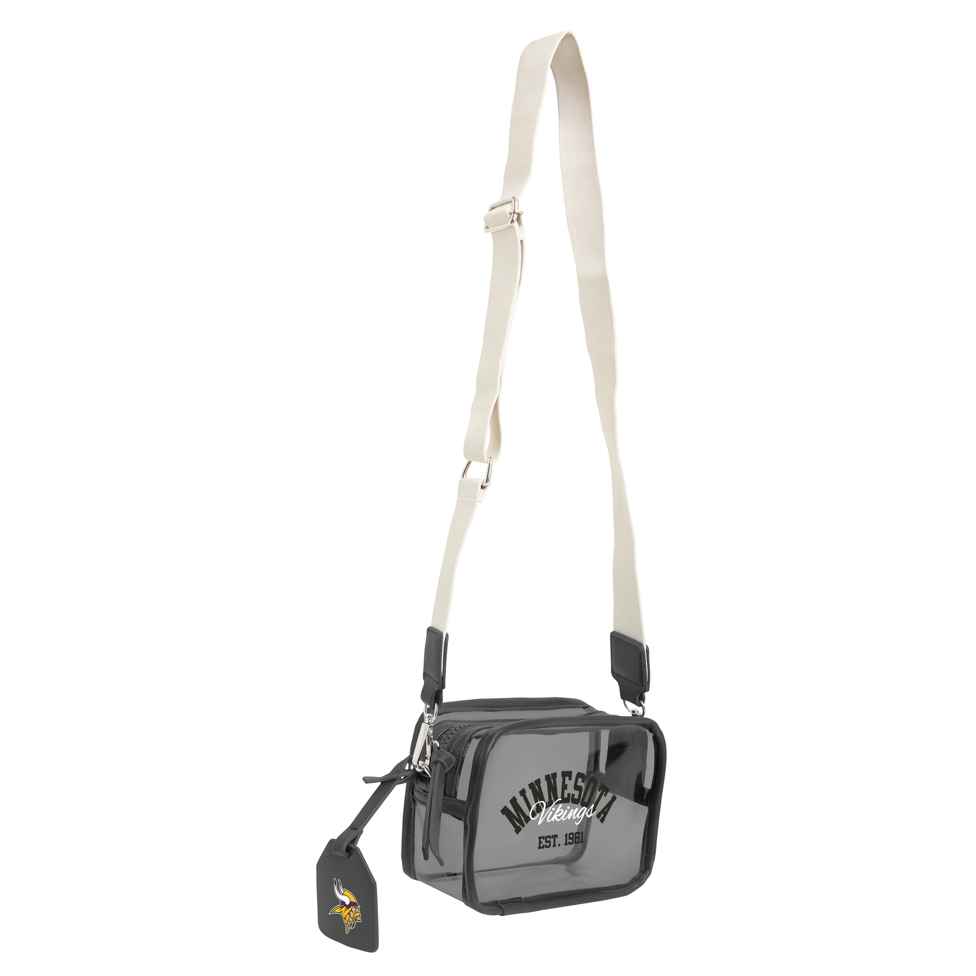 Sac bandoulière transparent WEAR by Erin Andrews Minnesota Vikings