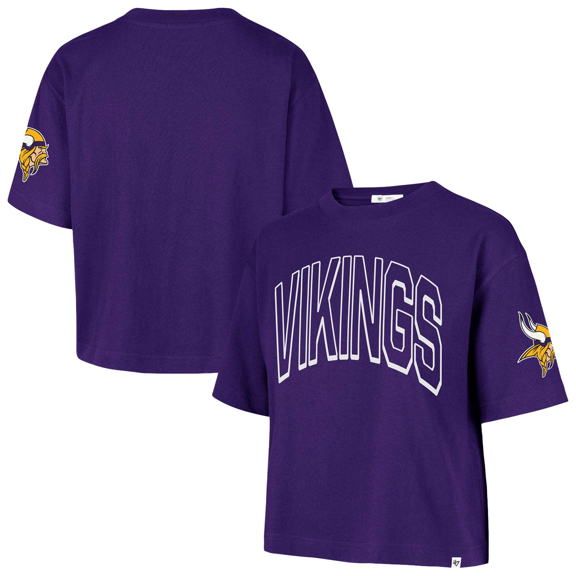 T-shirt violet pour femmes « 47 Minnesota Vikings Call Out Reed City »