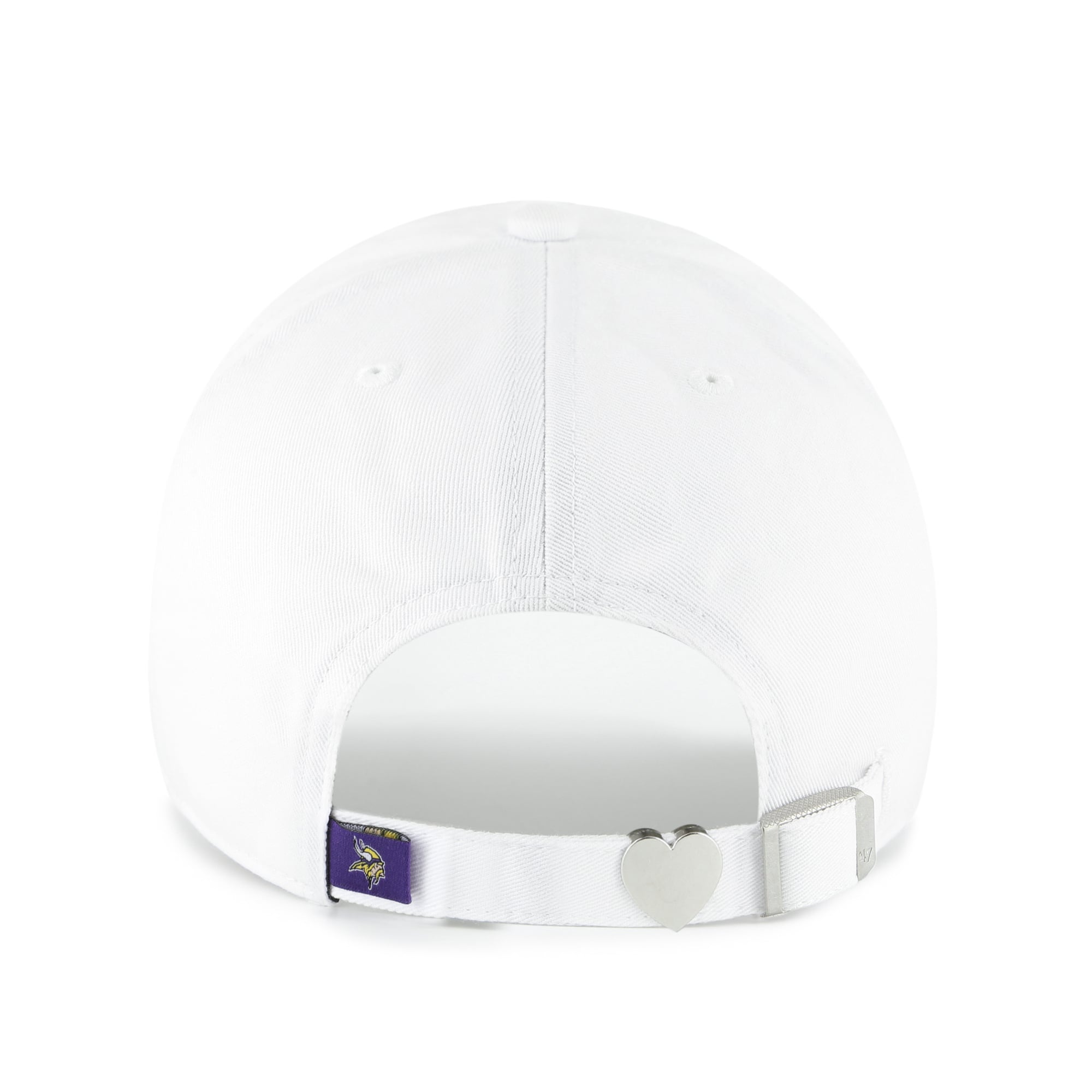 Women's '47 White Minnesota Vikings Trendy Script Clean Up Adjustable Hat