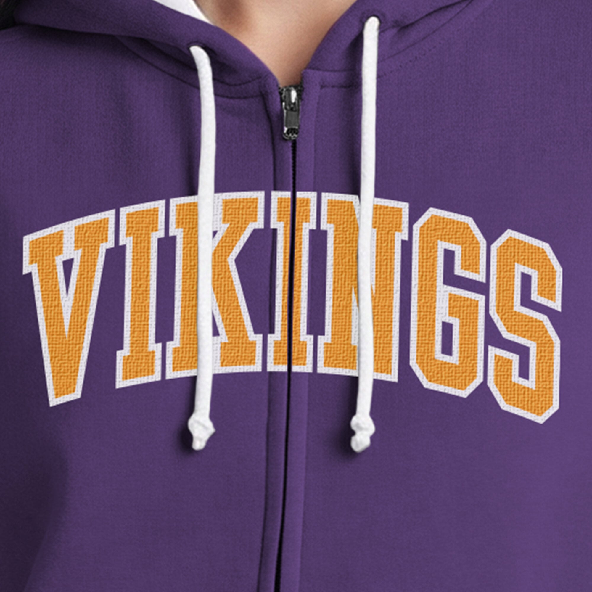 Sweat à capuche zippé Champion violet Minnesota Vikings pour femme