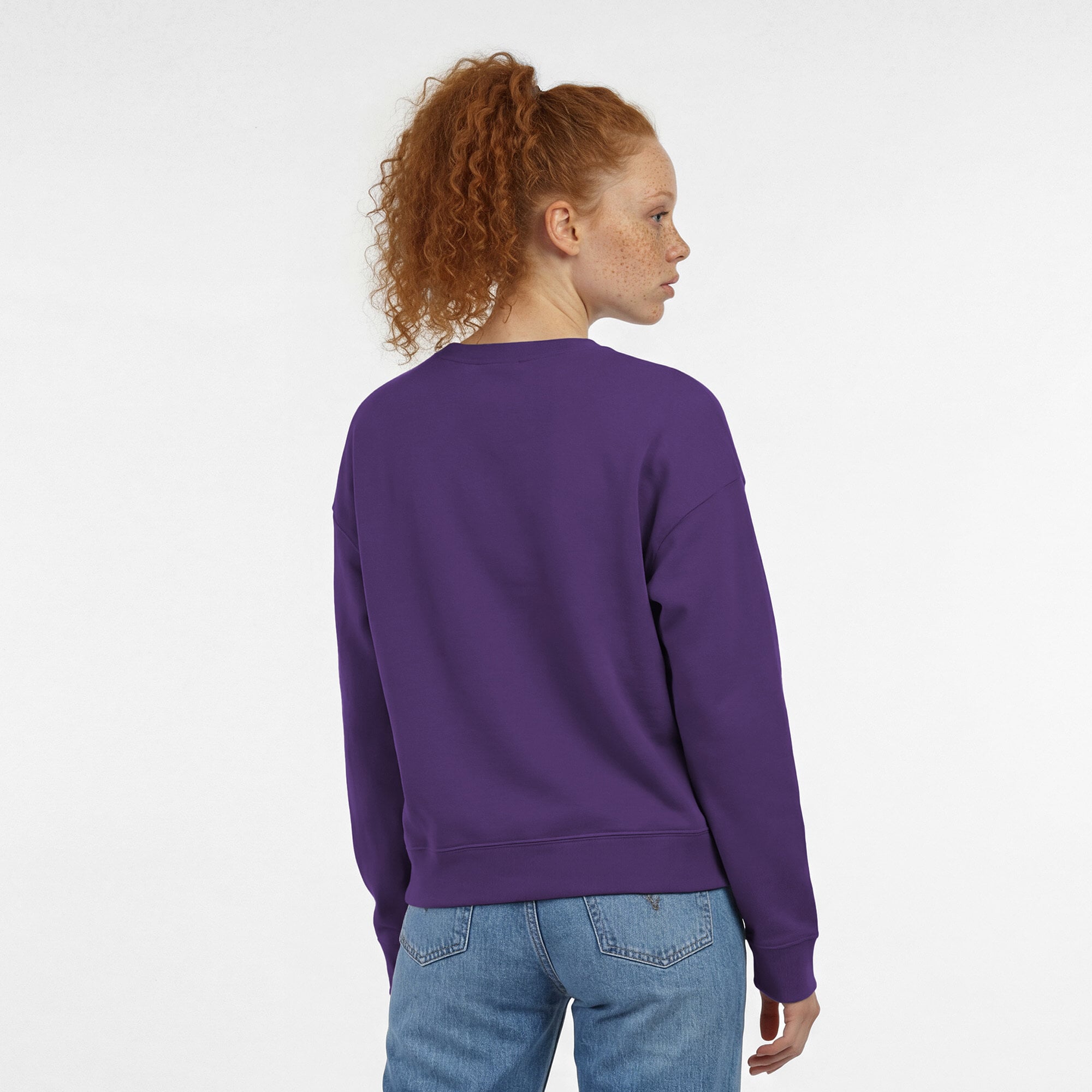 Women's Champion Purple Minnesota Vikings Heart & Soul Powerblend Sweatshirt