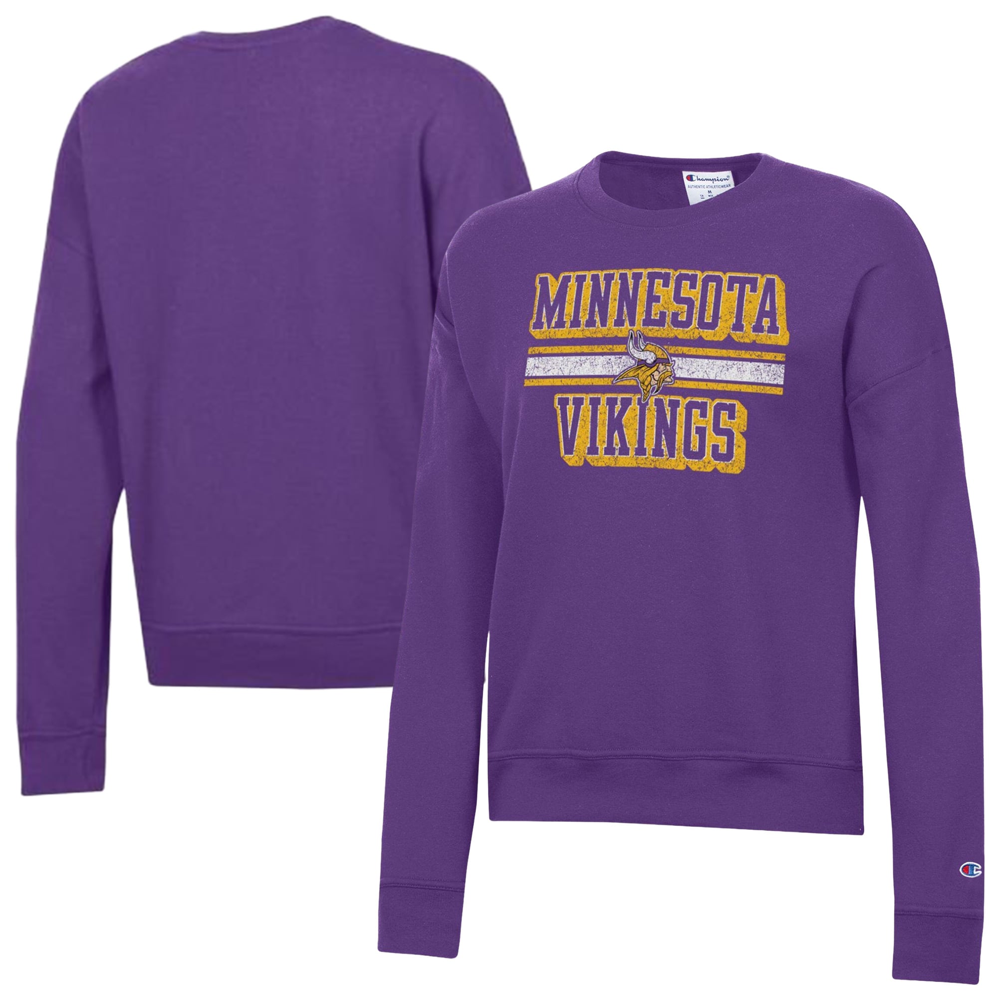 Women's Champion Purple Minnesota Vikings Powerblend Fleece Sweatshirt