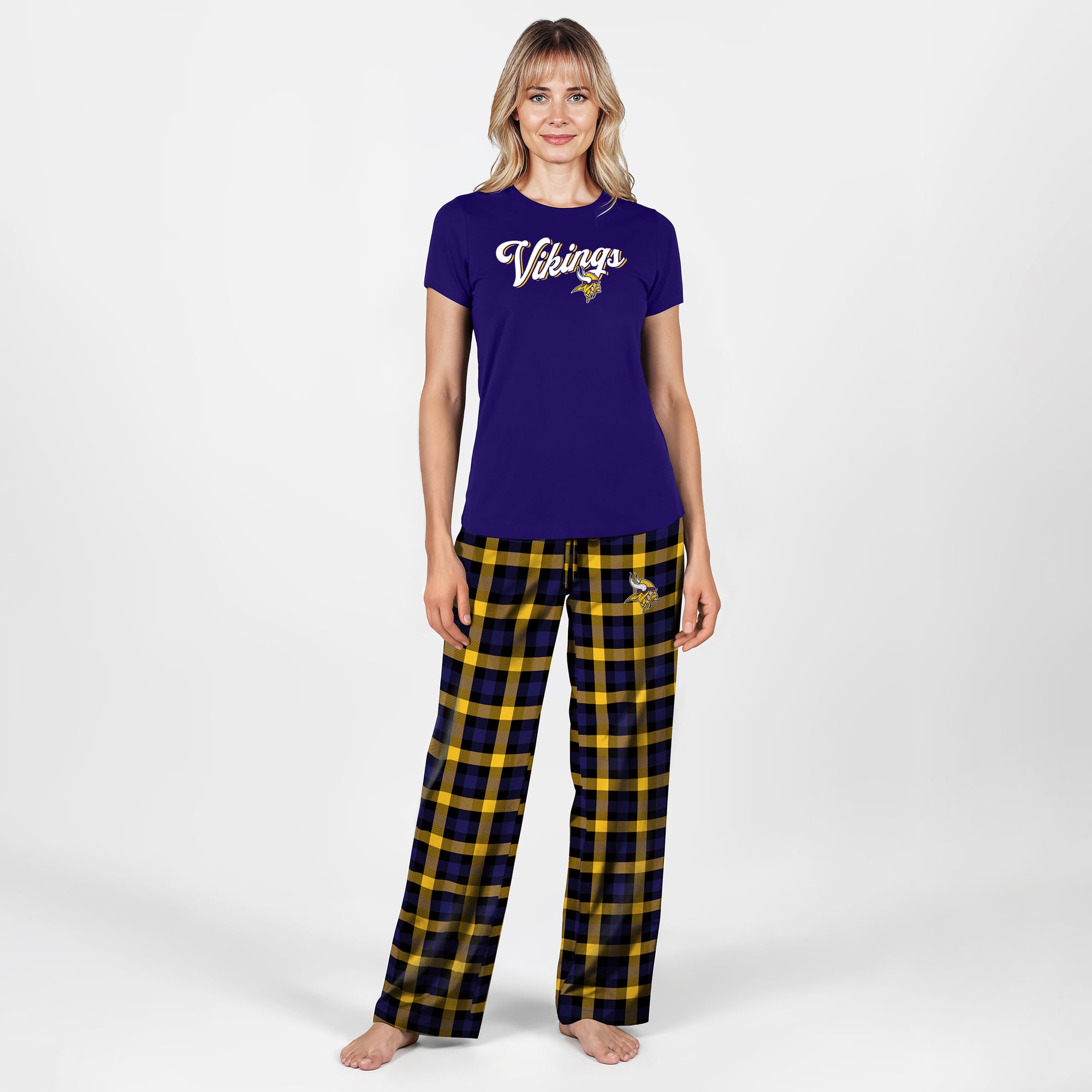 Women's Concepts Sport  Purple Minnesota Vikings Highland Sleep Set