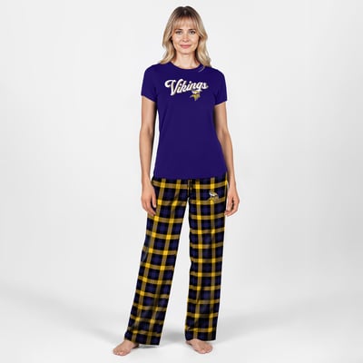  Minnesota Vikings Concepts Sport Women's Highland Sleep Set - Purple