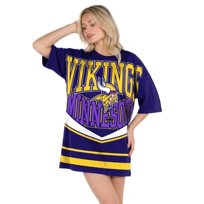 Minnesota Vikings Concepts Sport Women's Mosaic Knit Nightdress - Purple