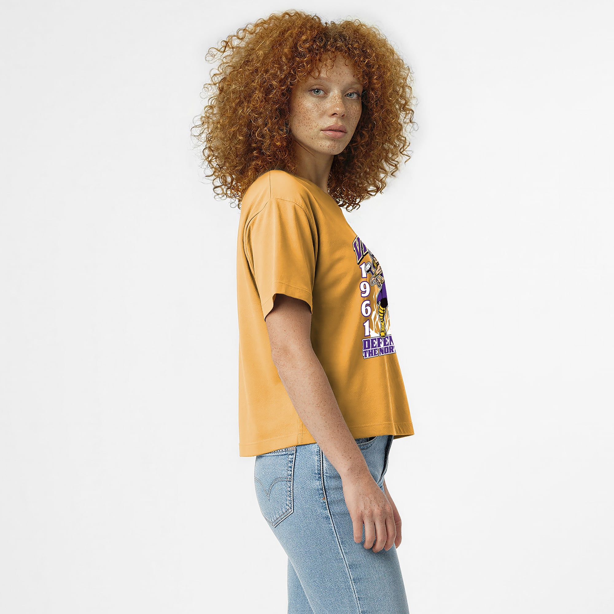 Women's Disney x Champion Gold Minnesota Vikings Thor All-Star T-Shirt