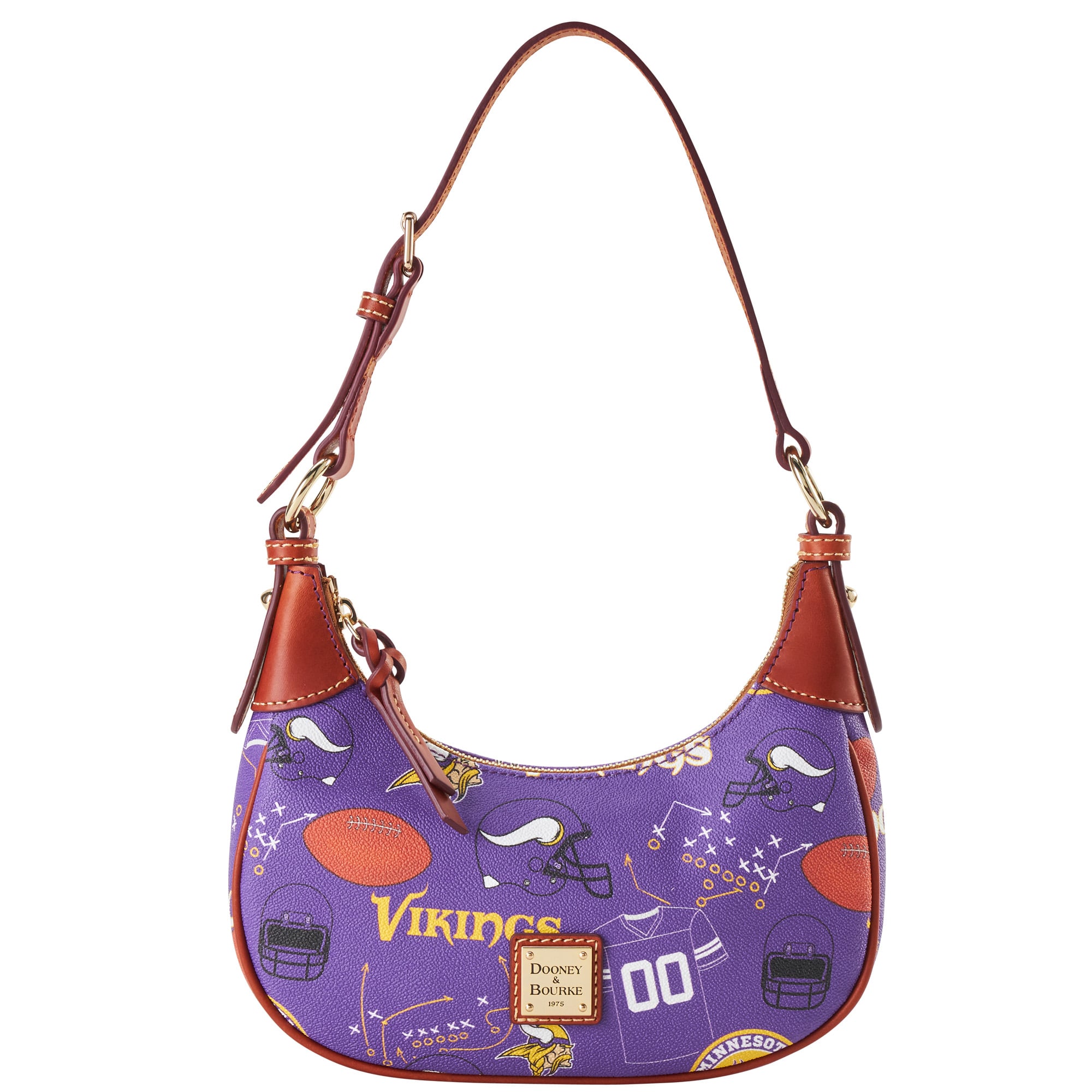 Sac à bandoulière souple Dooney & Bourke Minnesota Vikings pour femme