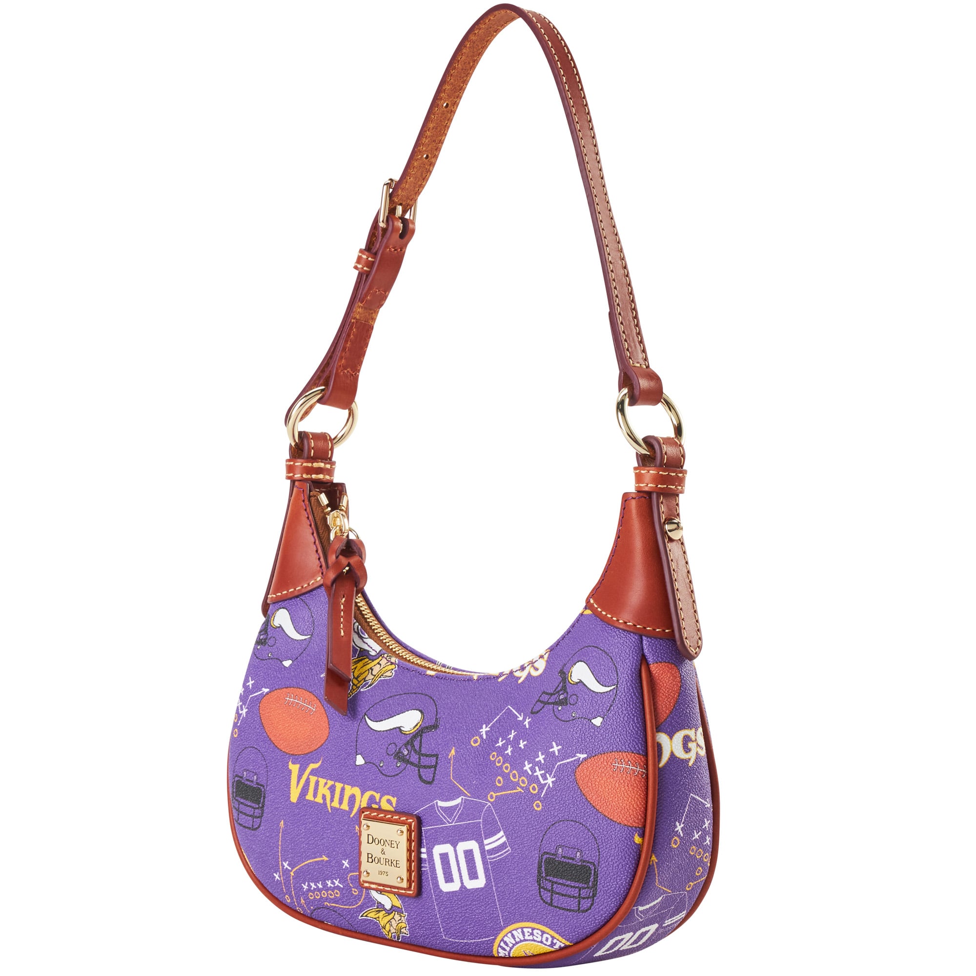 Sac à bandoulière souple Dooney & Bourke Minnesota Vikings pour femme