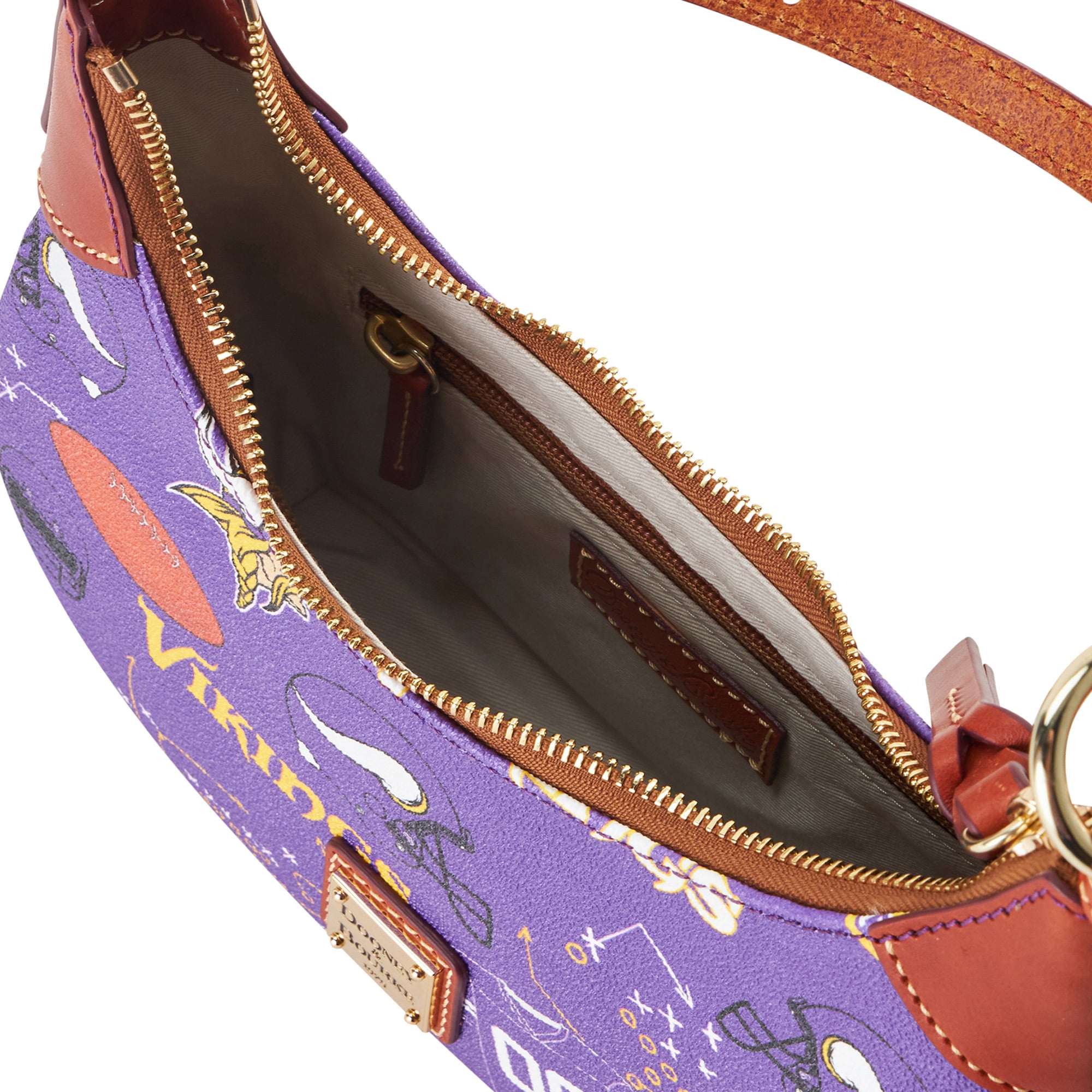 Sac à bandoulière souple Dooney & Bourke Minnesota Vikings pour femme