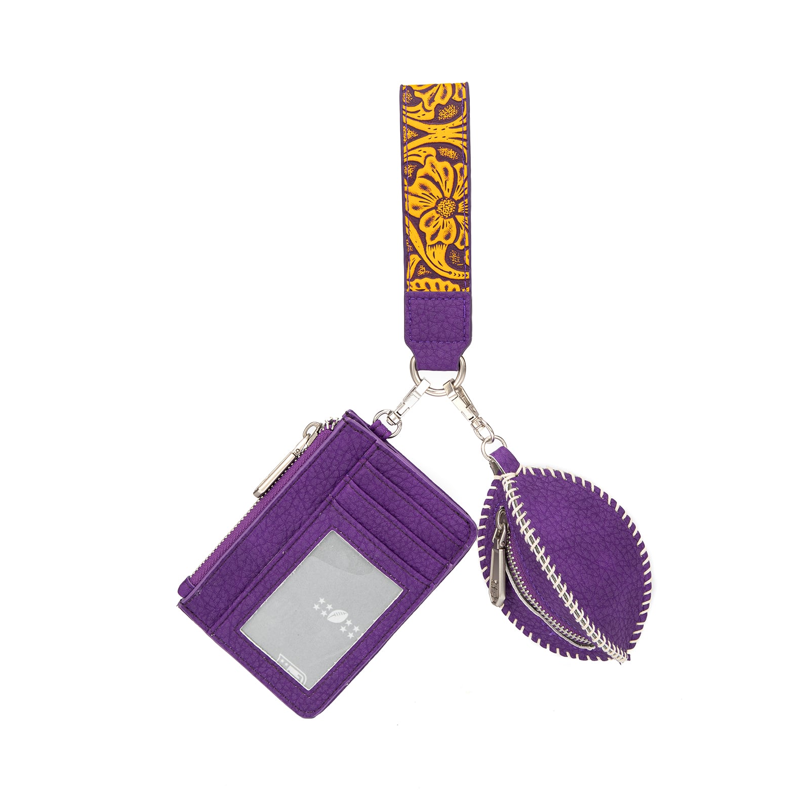 Portefeuille et bracelet porte-clés football Montana West Minnesota Vikings pour femme