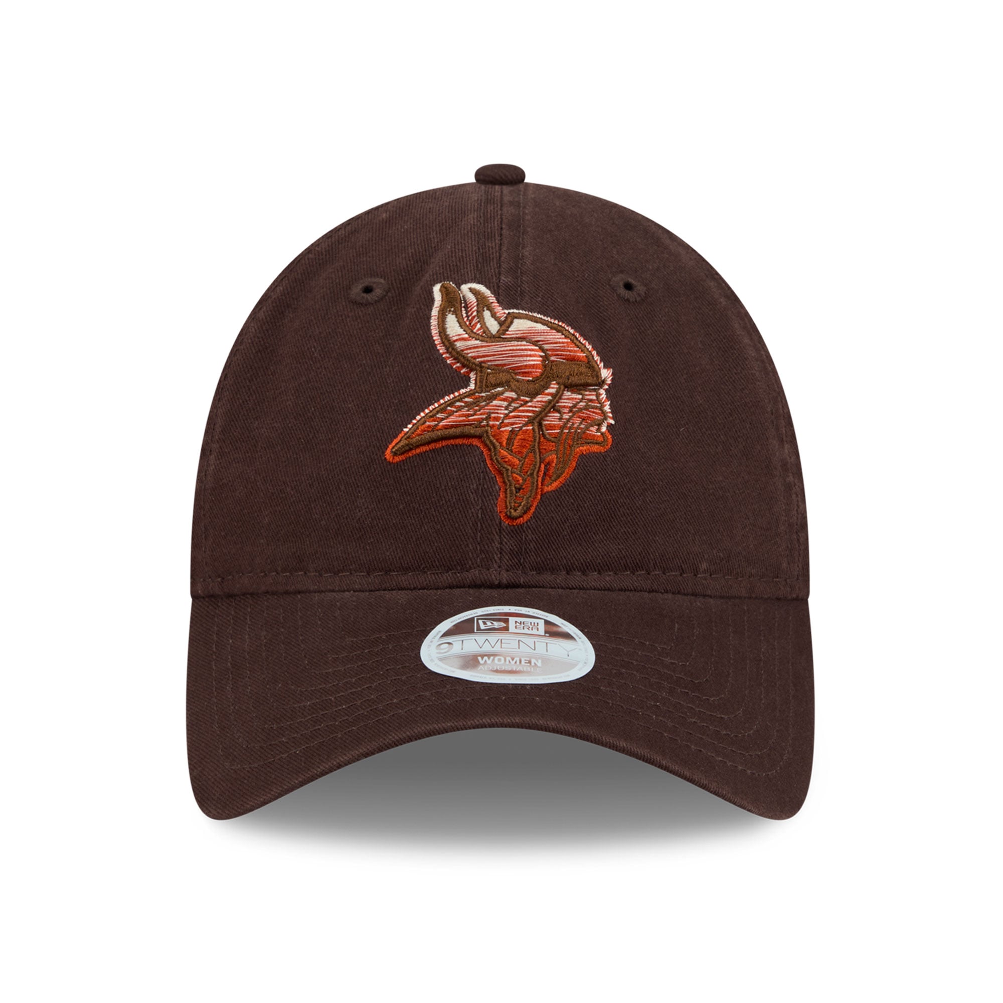 Women's New Era Brown Minnesota Vikings Pumpkin Spice 9TWENTY Adjustable Hat