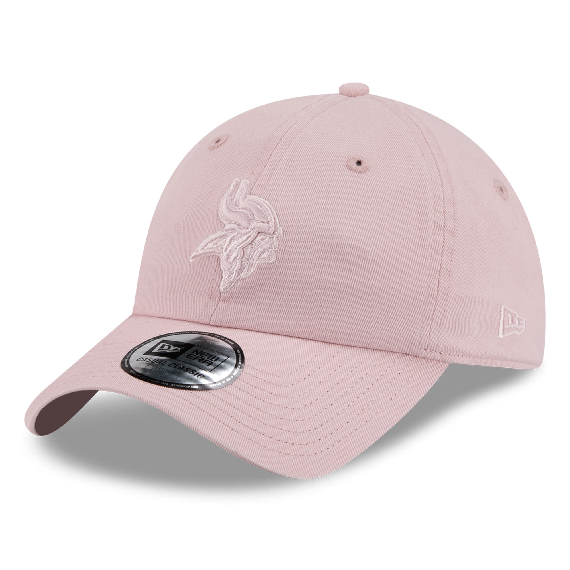 Casquette New Era rose Minnesota Vikings pour femme, style classique décontracté et ajustable