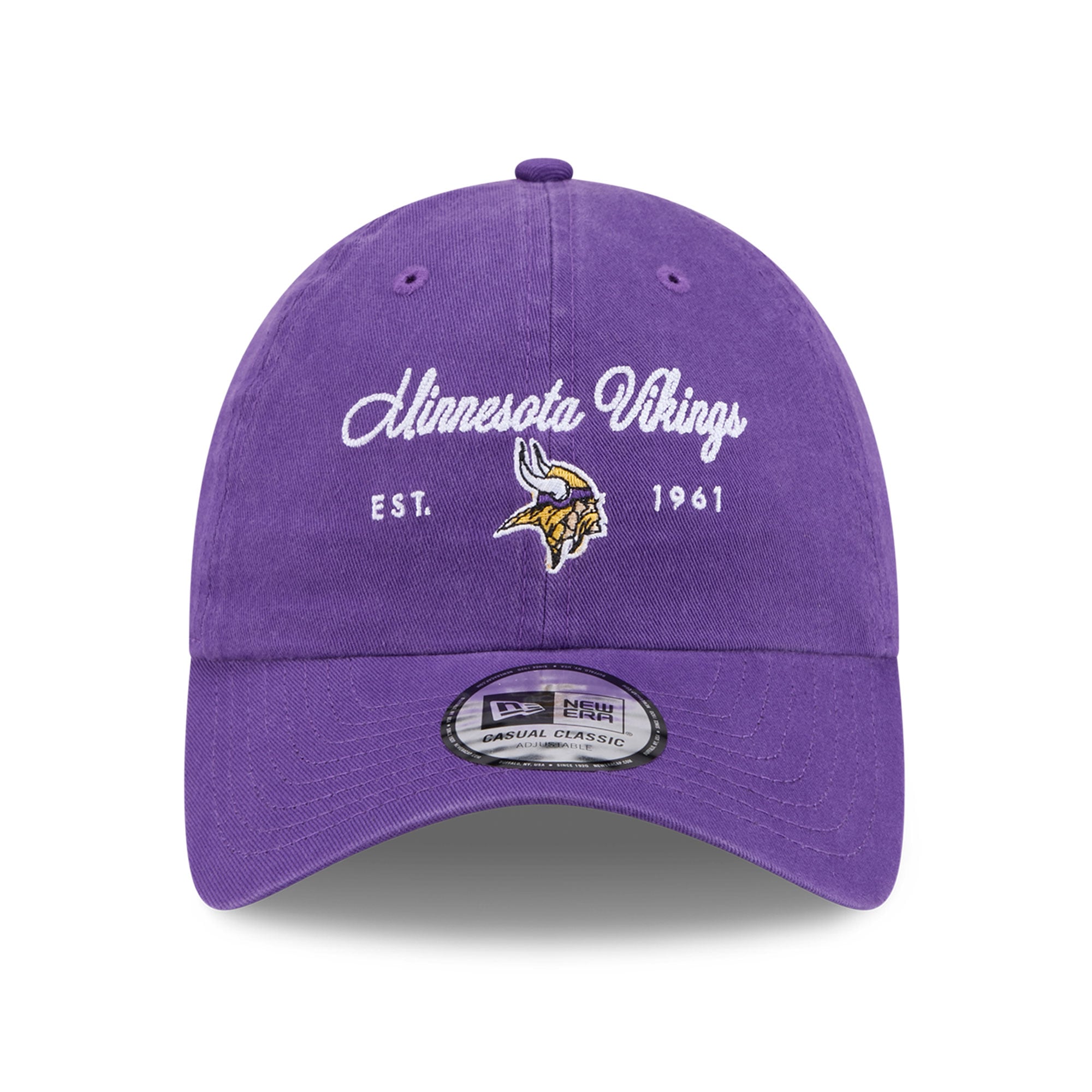 Women's New Era Purple Minnesota Vikings Script Casual Classic Adjustable Hat