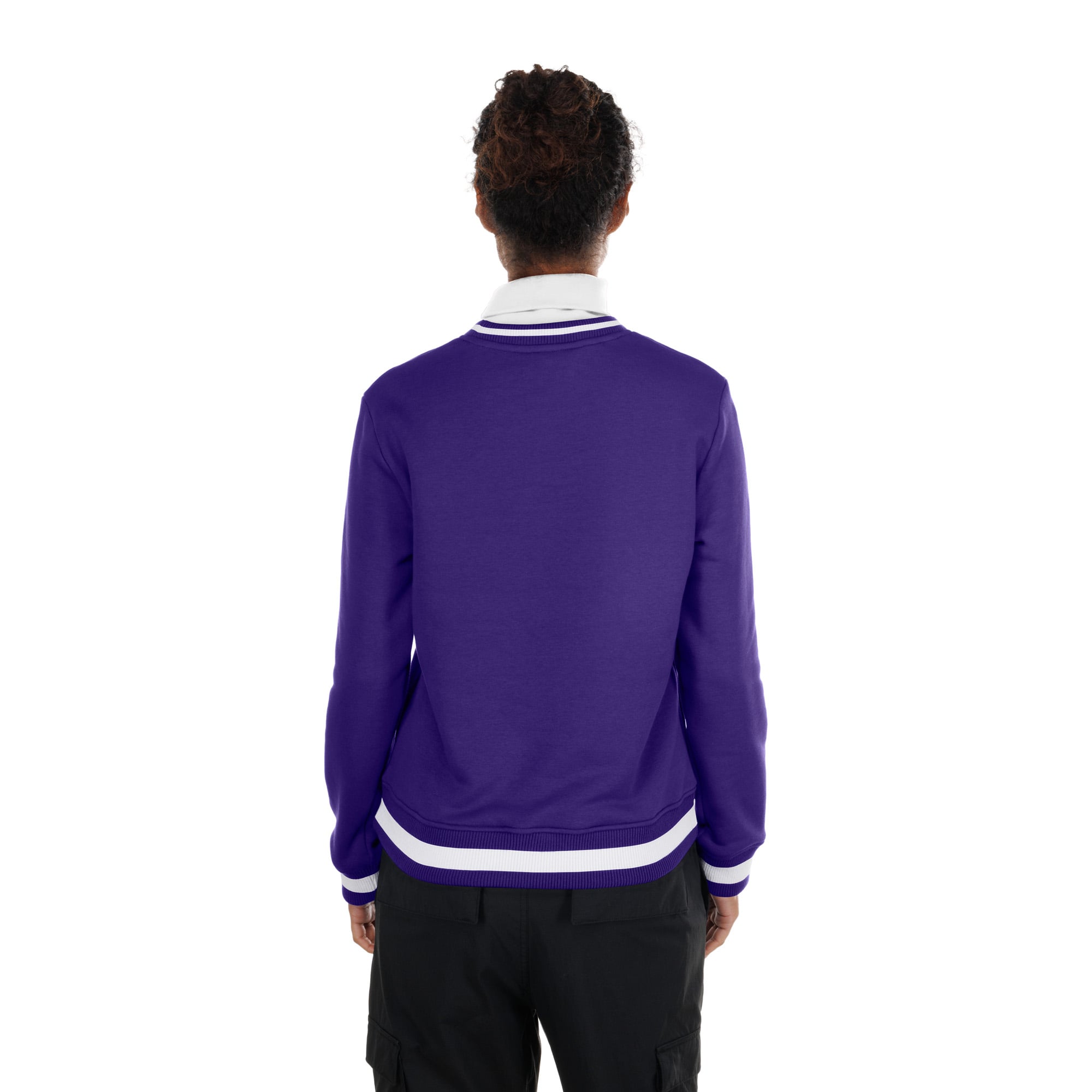 Pull à col roulé New Era Sport Classics violet Minnesota Vikings pour femme