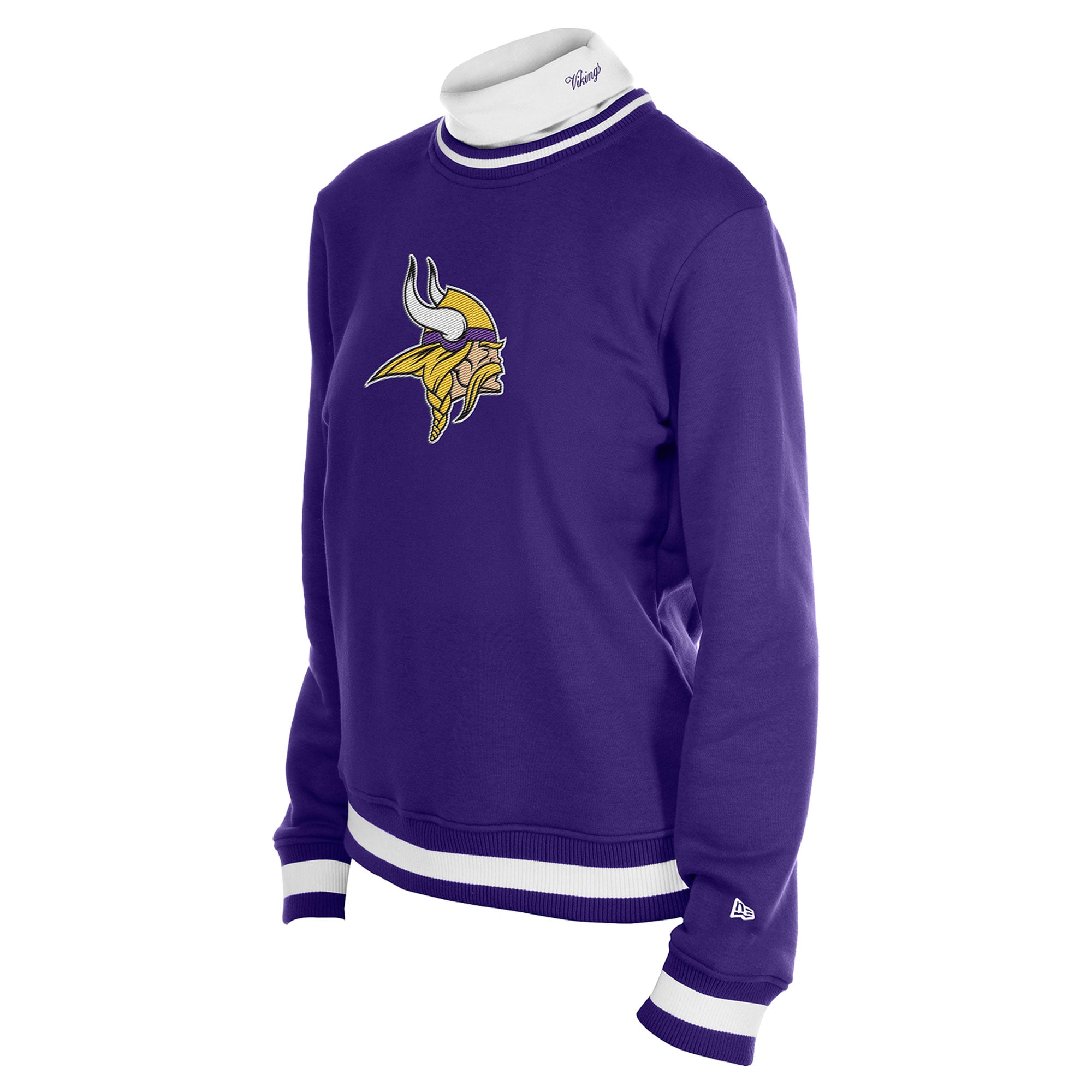 Pull à col roulé New Era Sport Classics violet Minnesota Vikings pour femme