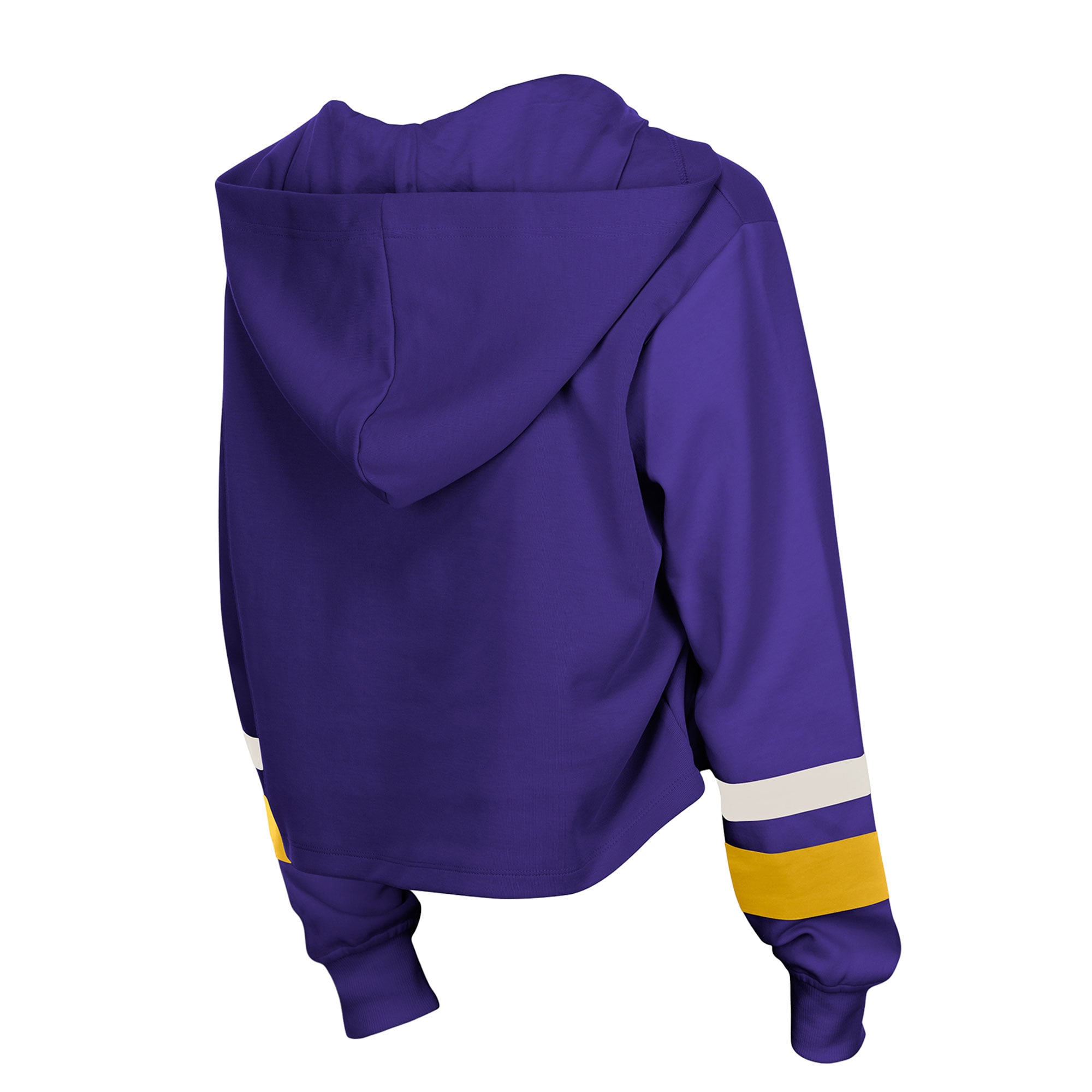Sweat à capuche rétro lacets violet New Era pour femme, Minnesota Vikings
