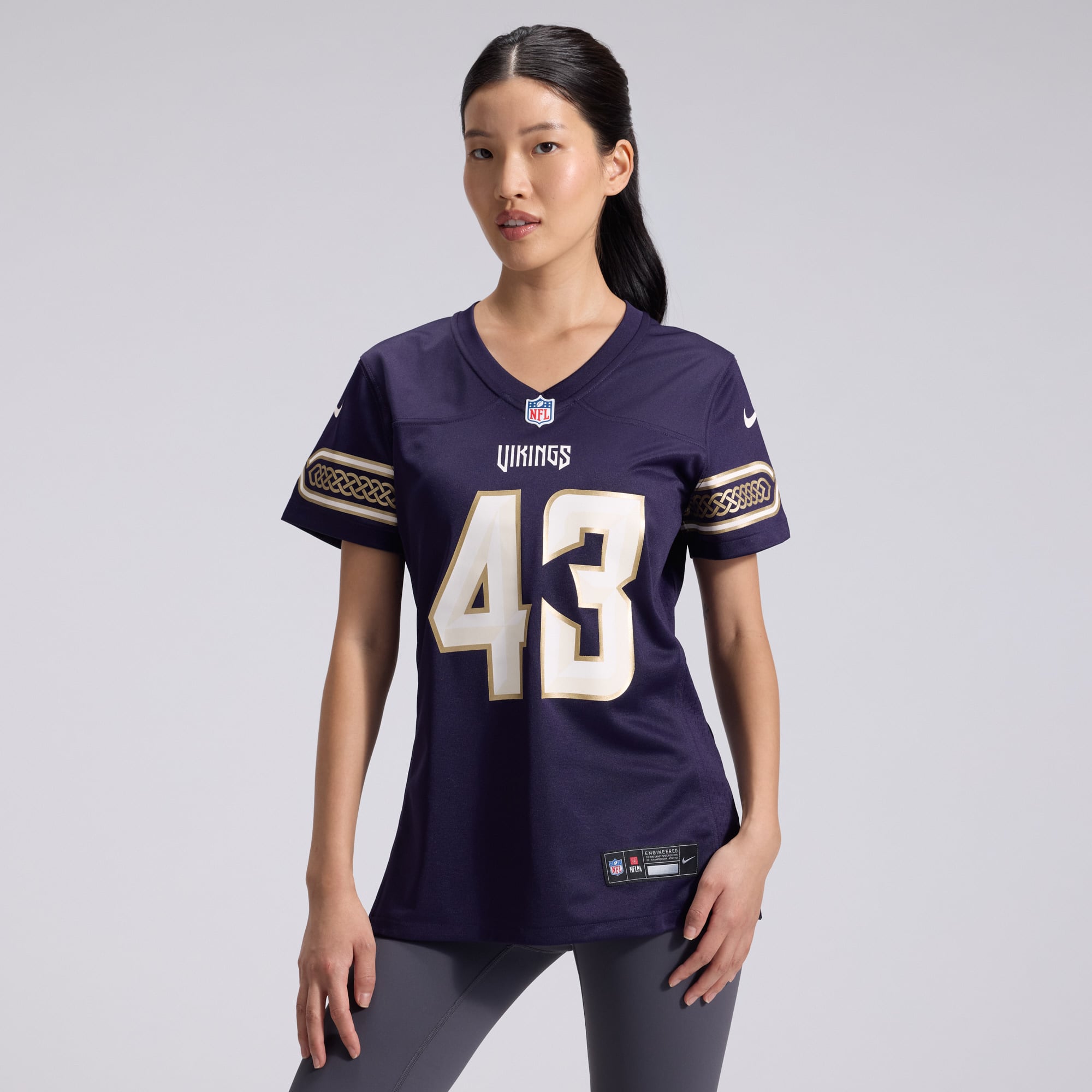 Women's Nike Andrew Van Ginkel Purple Minnesota Vikings 2026 Rivalries Collection Game Jersey