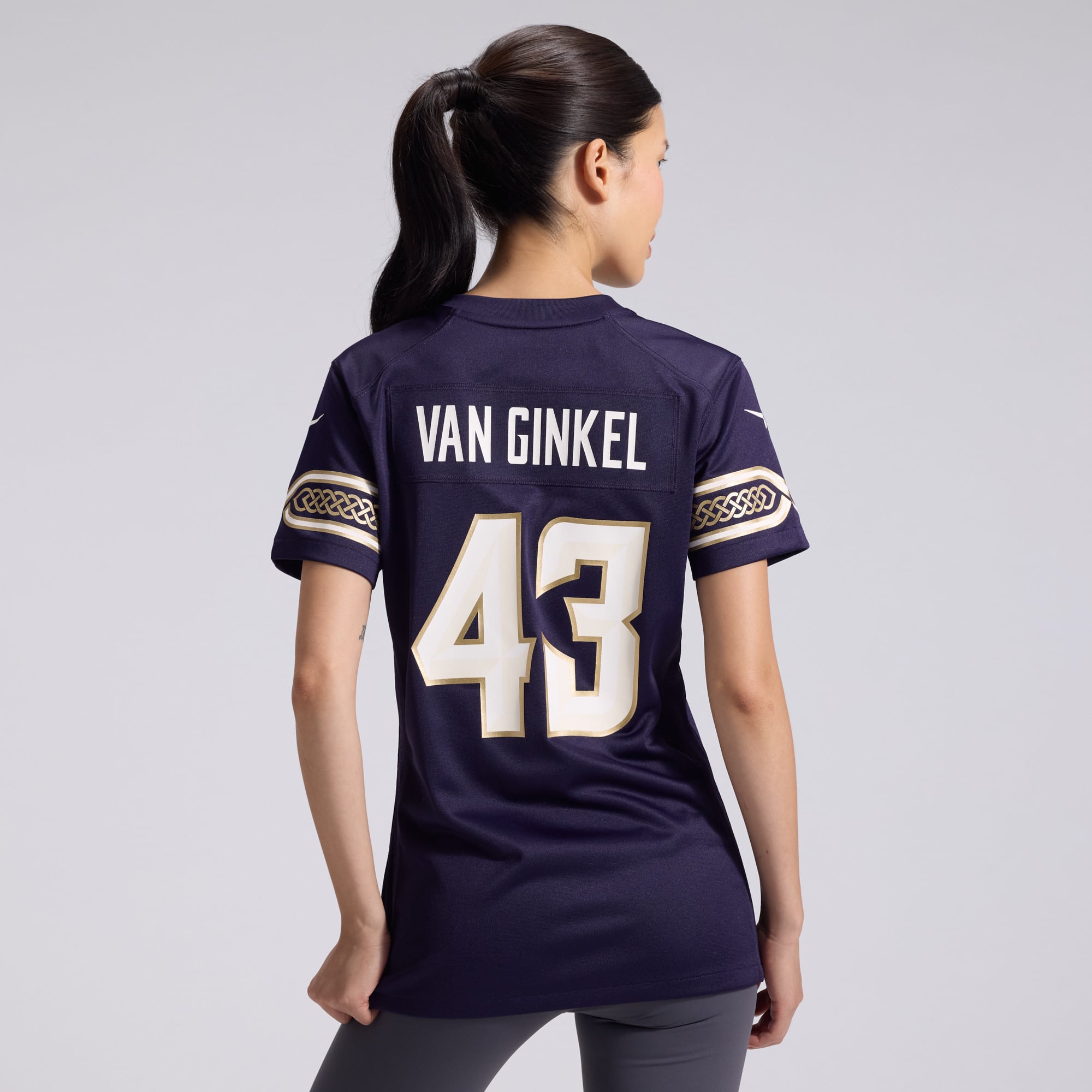 Women's Nike Andrew Van Ginkel Purple Minnesota Vikings 2026 Rivalries Collection Game Jersey