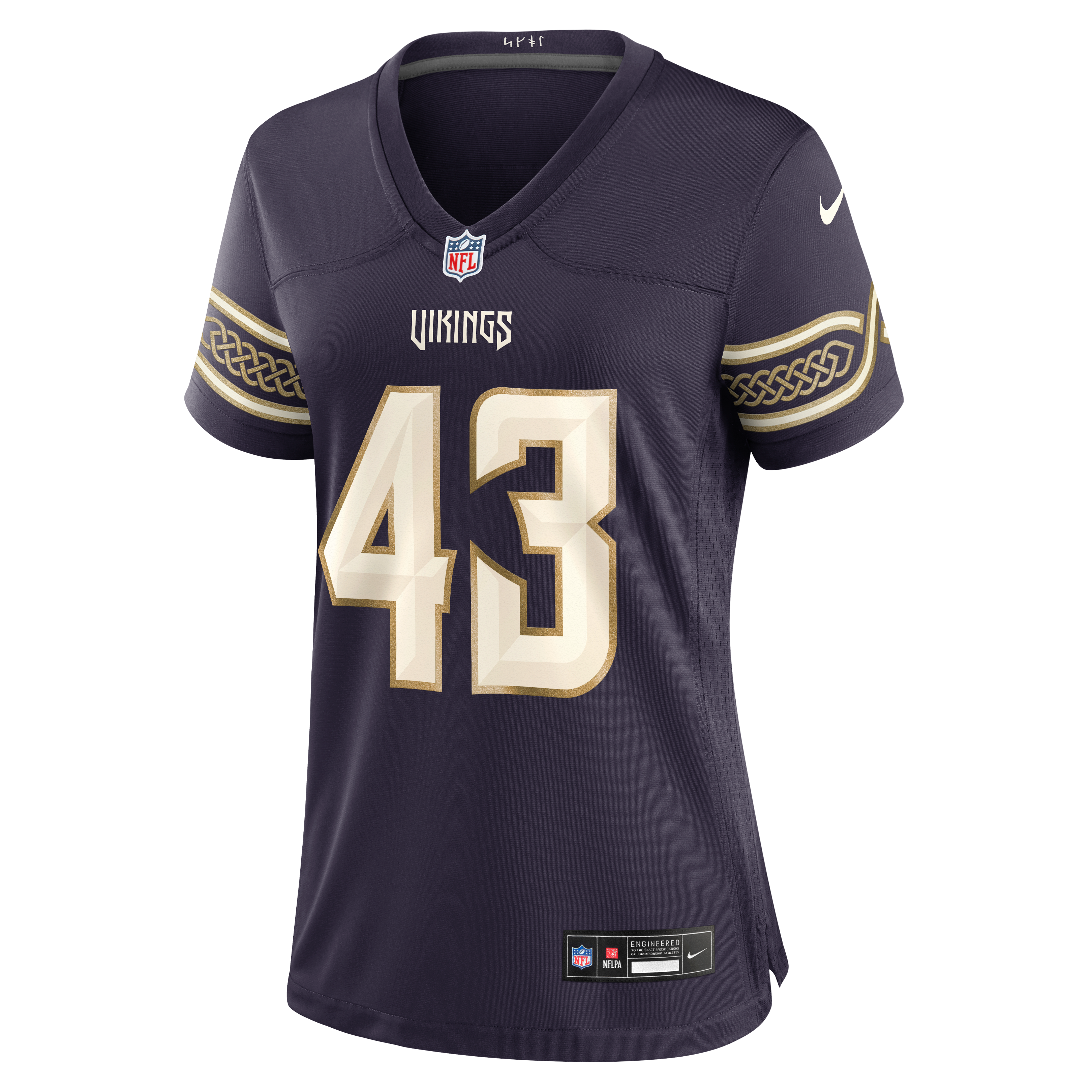 Women's Nike Andrew Van Ginkel Purple Minnesota Vikings 2026 Rivalries Collection Game Jersey