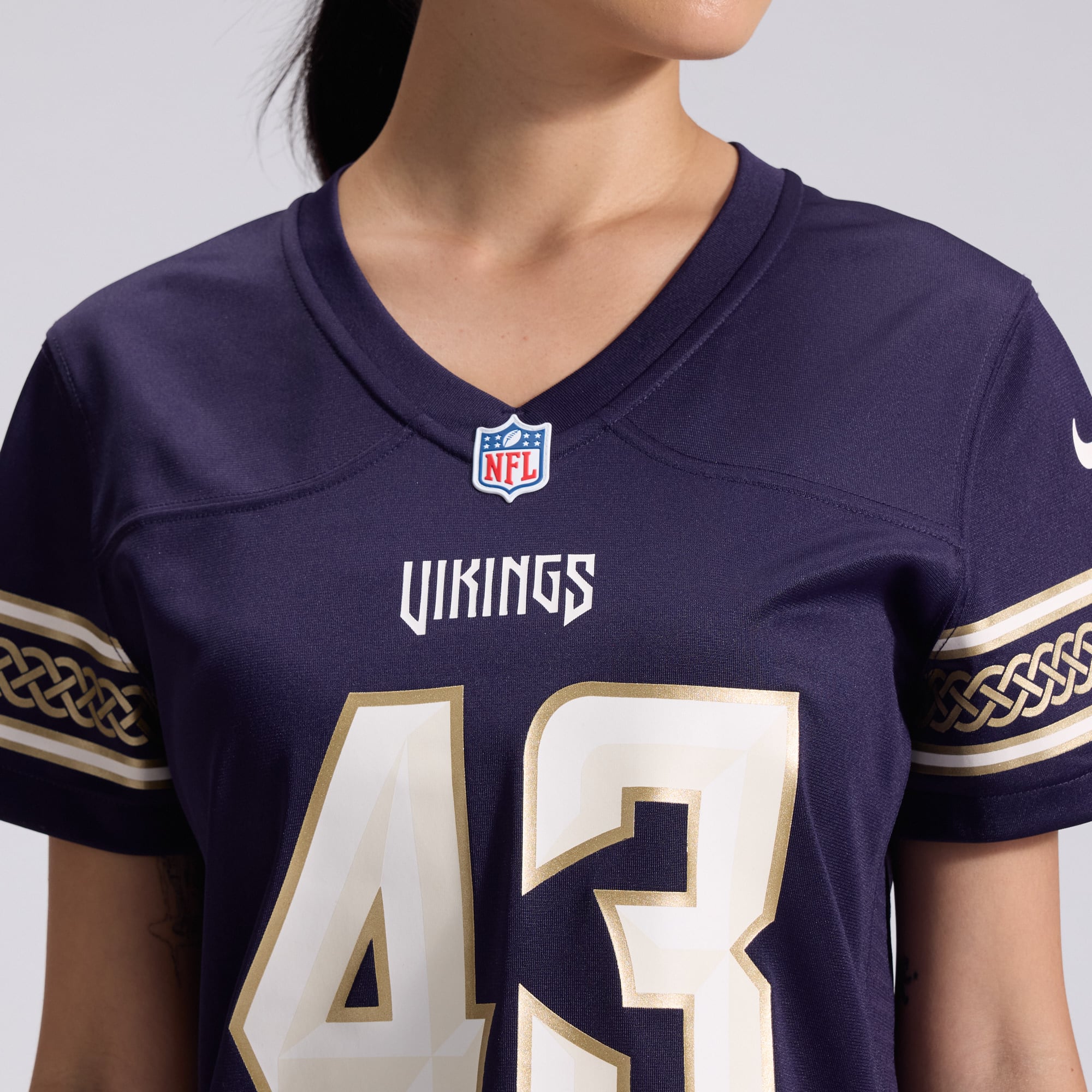 Women's Nike Andrew Van Ginkel Purple Minnesota Vikings 2026 Rivalries Collection Game Jersey