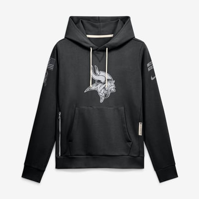  Minnesota Vikings Nike Women's 2026 Salute to Service Sideline Dri-FIT Pullover Hoodie - Black