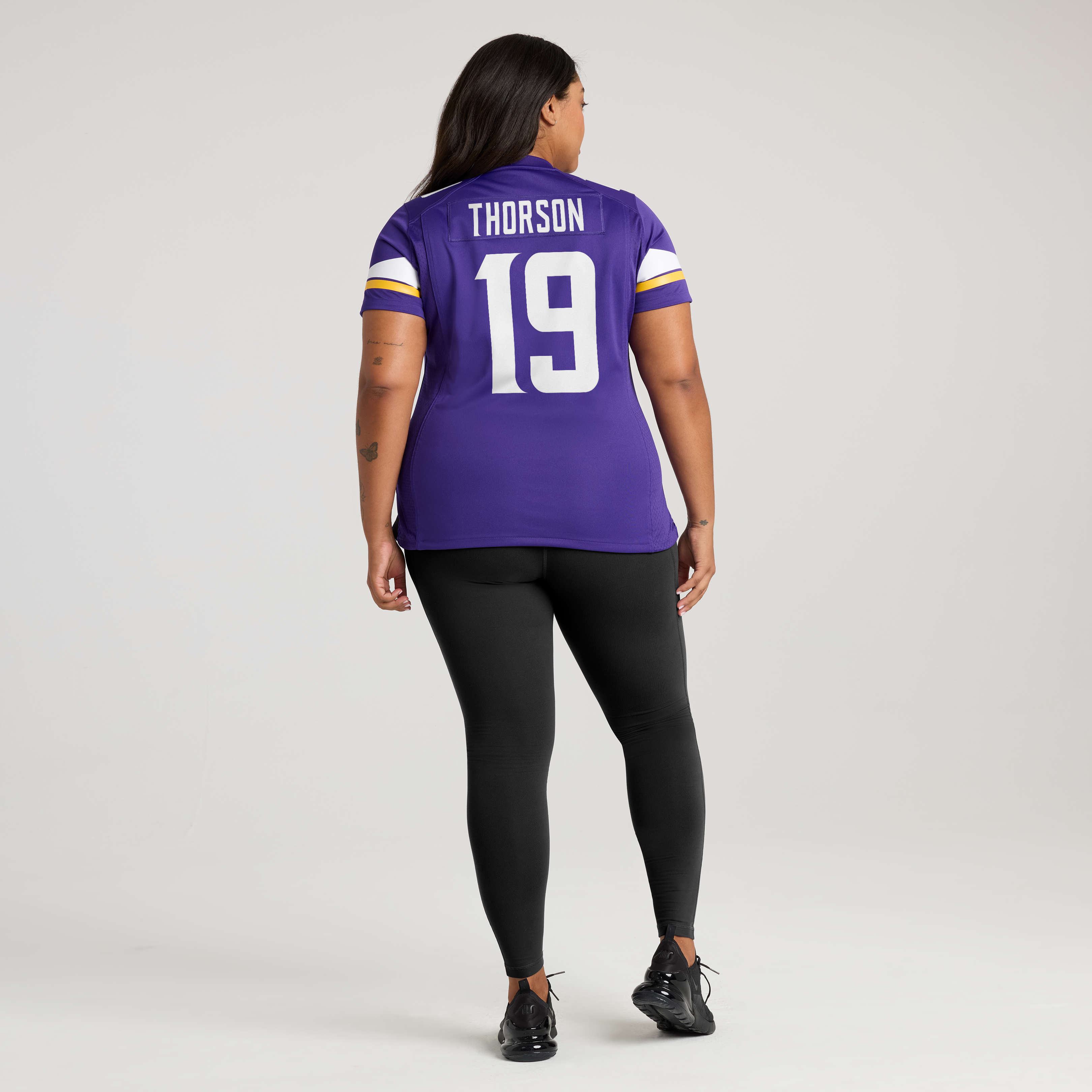 Women's Nike Brett Thorson Purple Minnesota Vikings Team Game Jersey