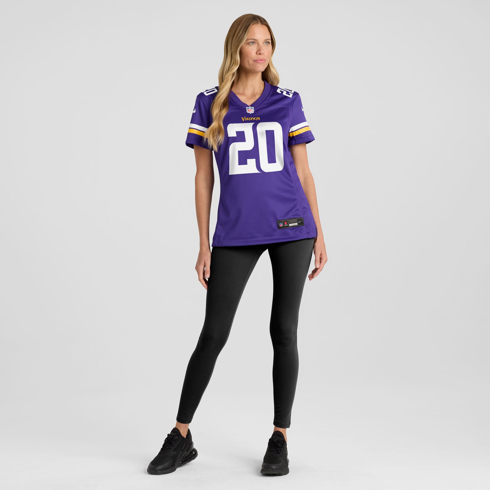 Maillot de match Nike Charles Demmings violet pour femme, Minnesota Vikings