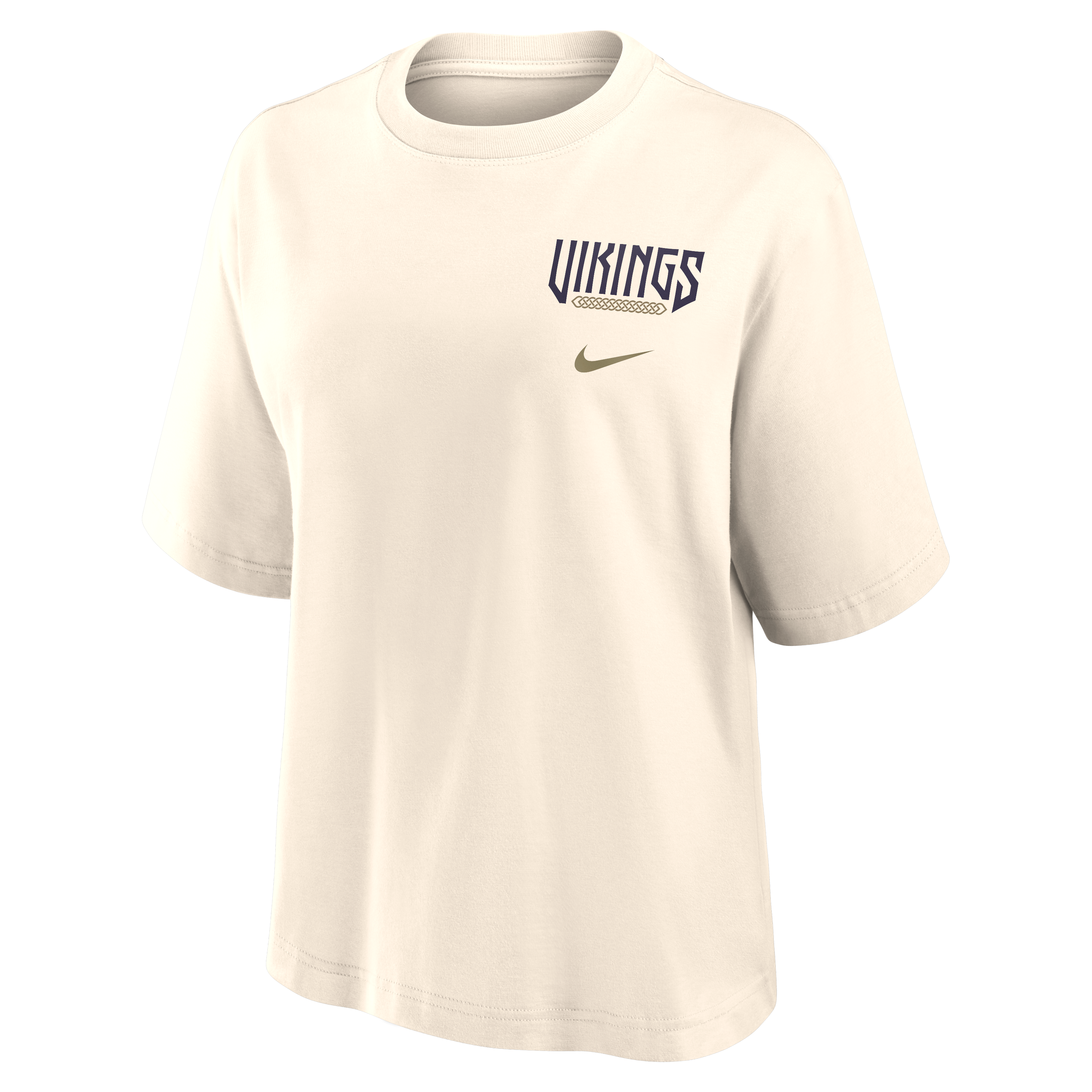 T-shirt ample Nike crème Minnesota Vikings Collection 2026 pour femmes