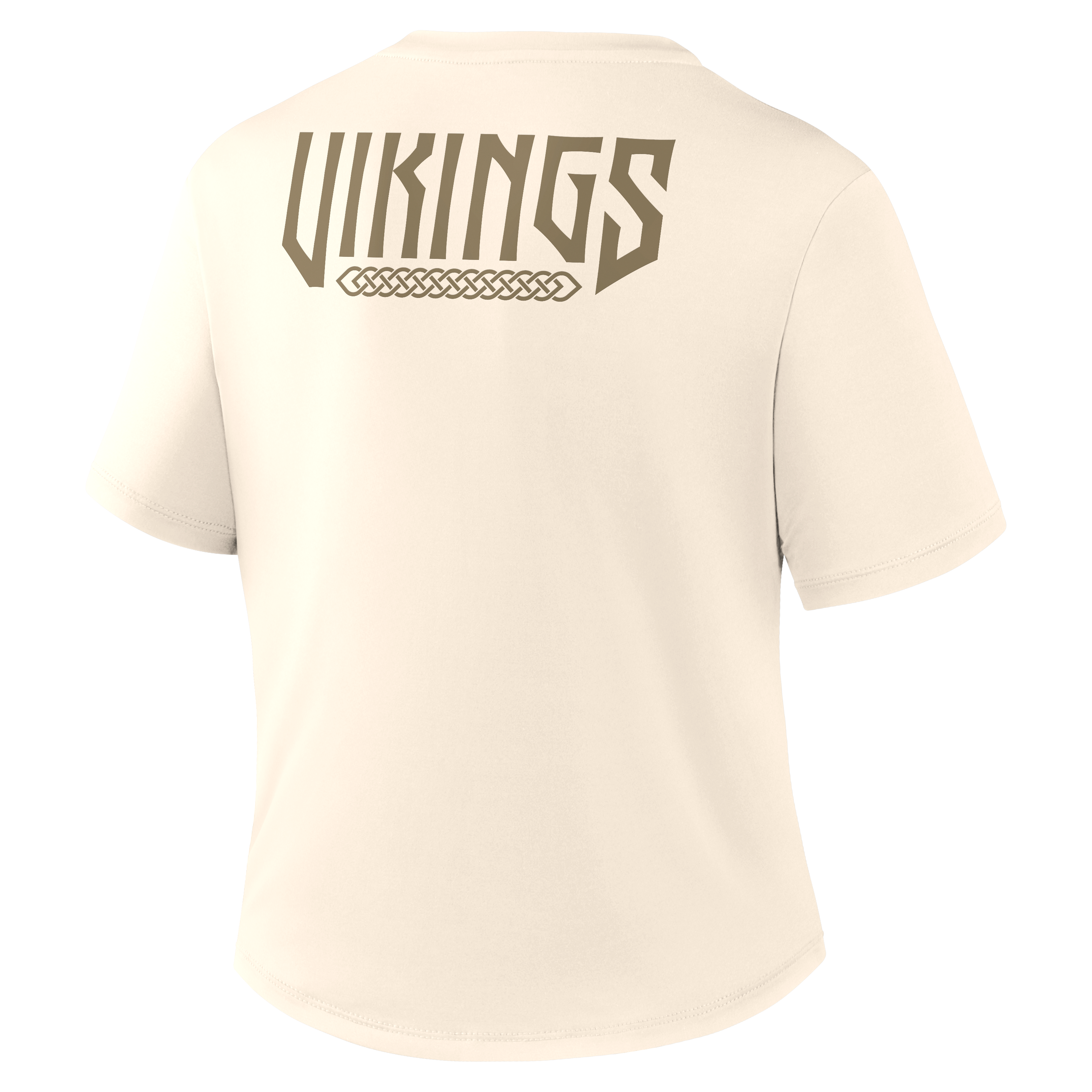 T-shirt court Nike Classic Twist crème pour femme, collection Minnesota Vikings 2026 Rivalries