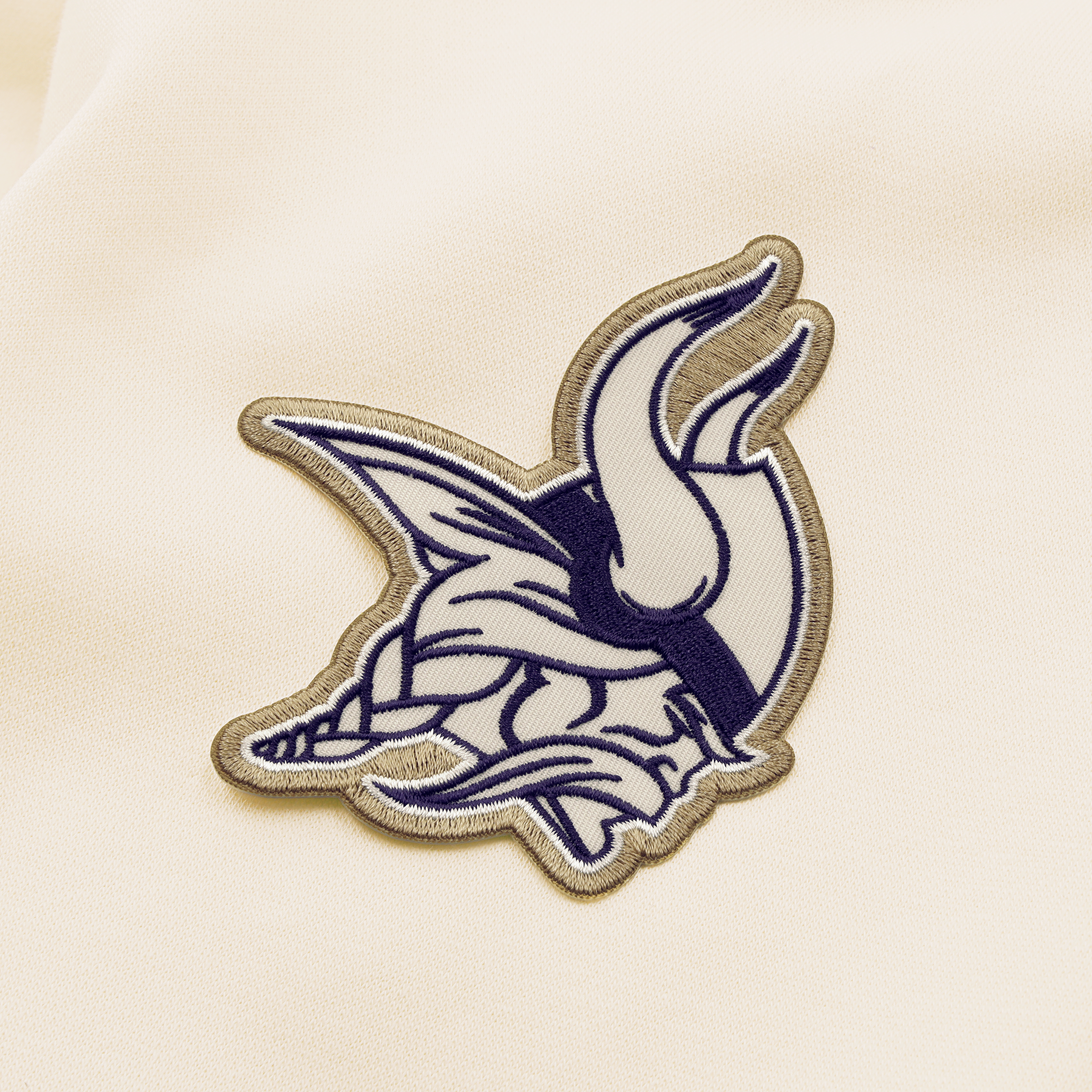 Sweat à capuche oversize Nike crème Minnesota Vikings Collection 2026 Rivalries pour femme