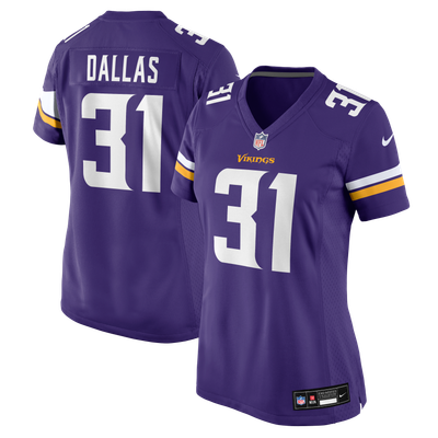 DeeJay Dallas Minnesota Vikings Nike Women's Team Game Jersey - Purple