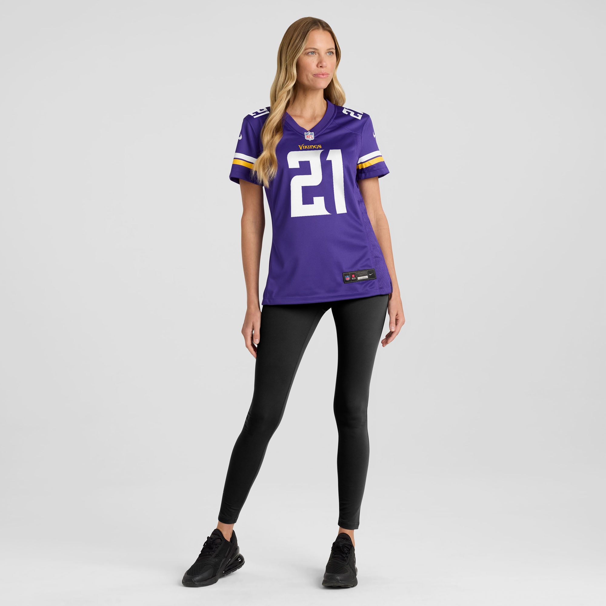 Maillot de match Nike Demond Claiborne violet pour femme, Minnesota Vikings