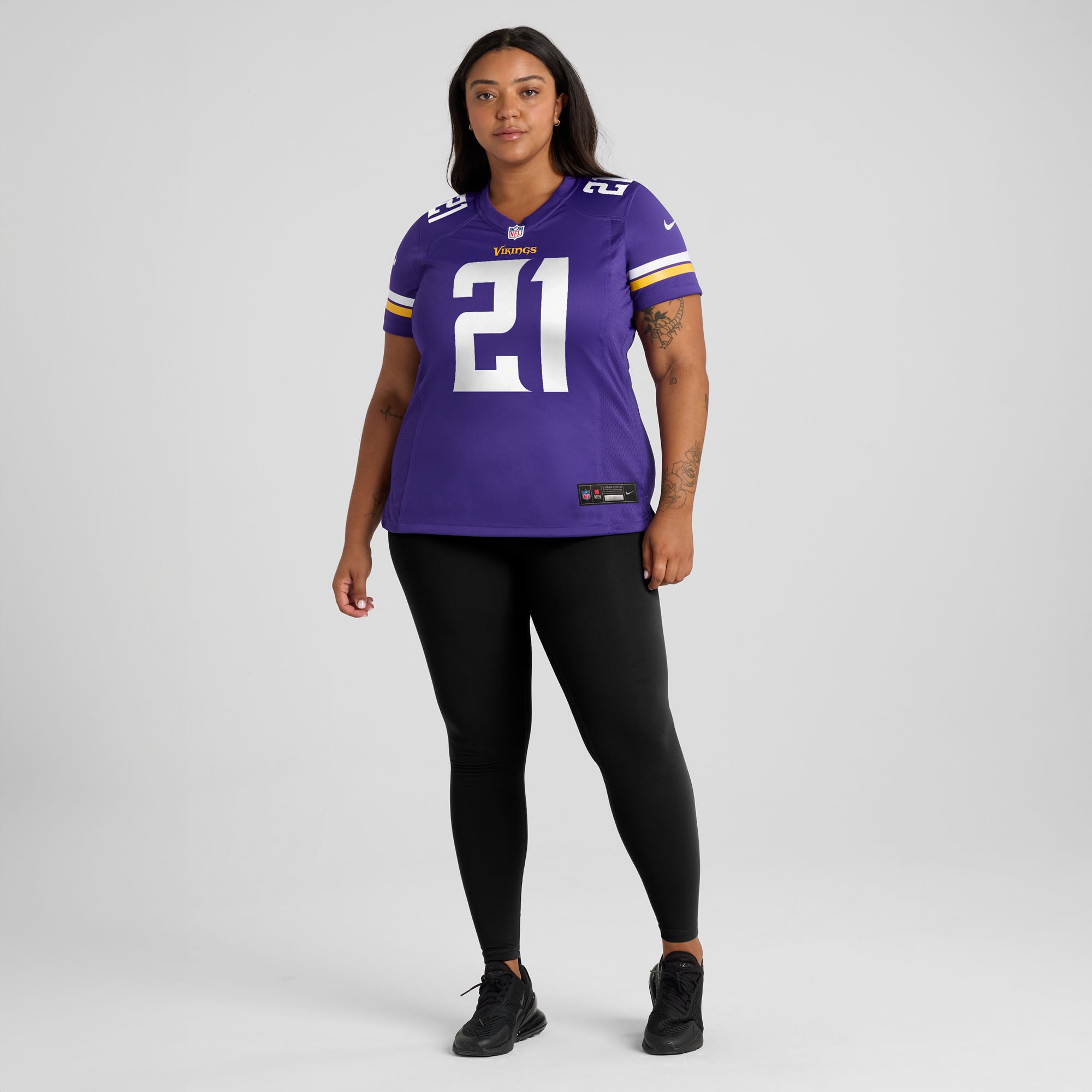 Maillot de match Nike Demond Claiborne violet pour femme, Minnesota Vikings