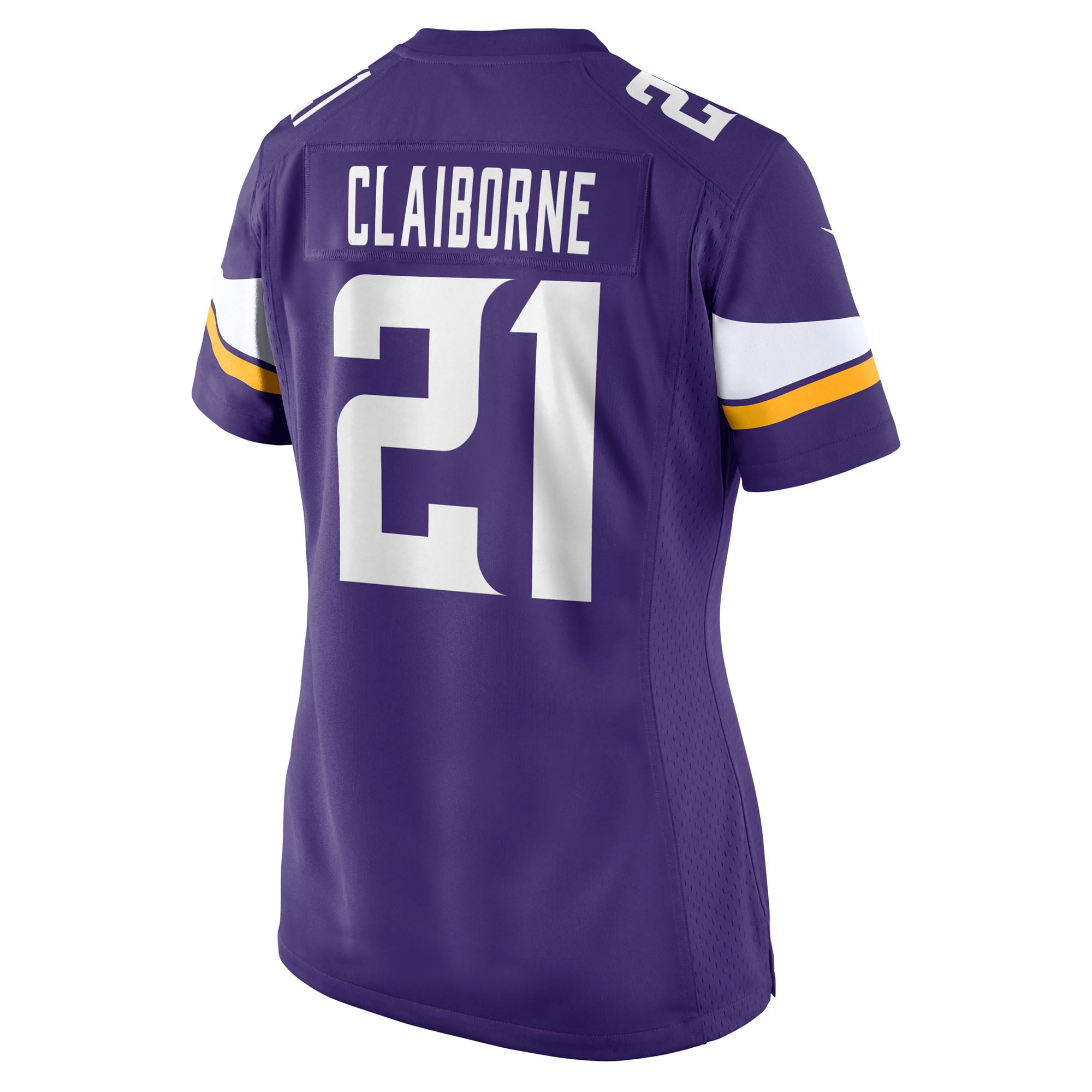 Maillot de match Nike Demond Claiborne violet pour femme, Minnesota Vikings
