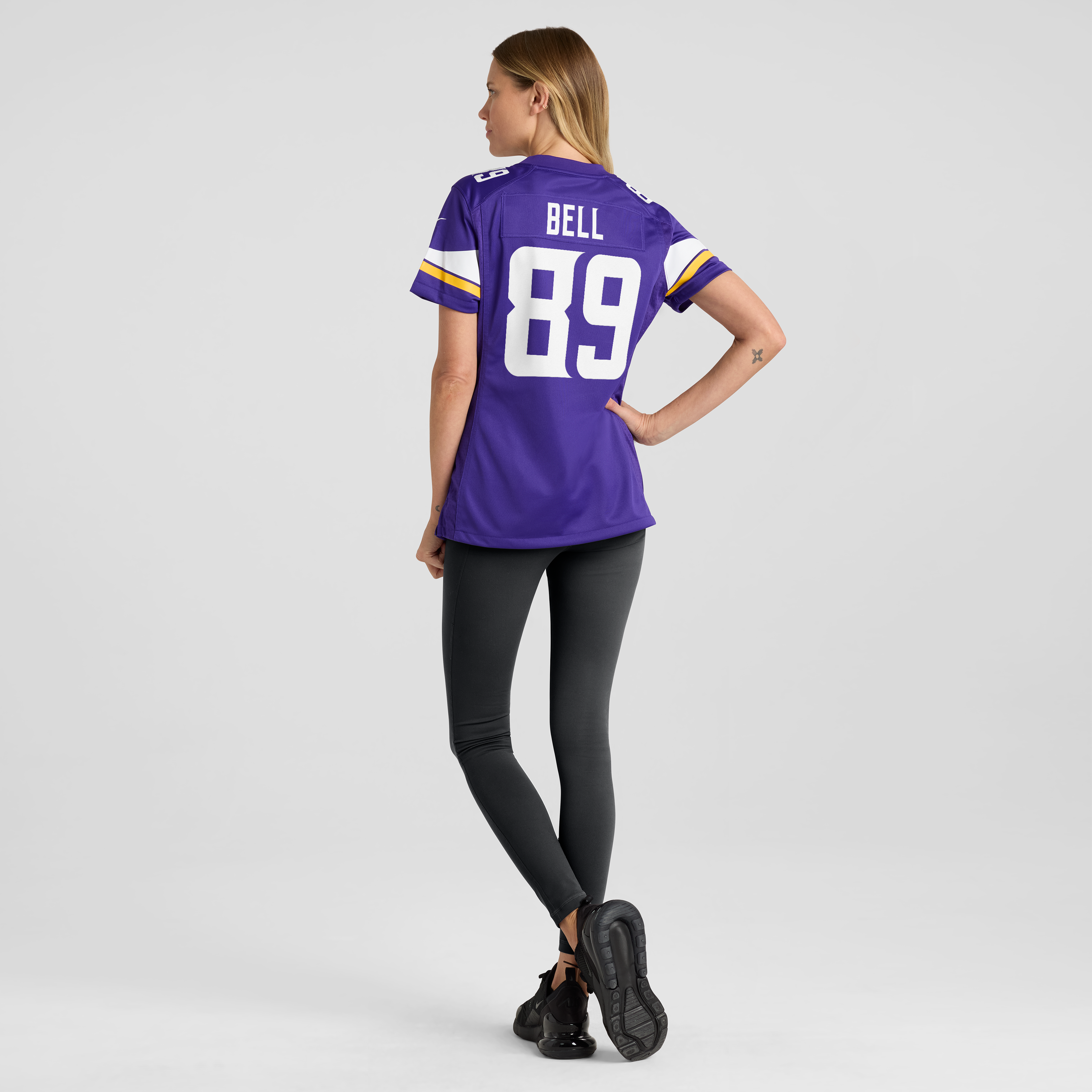 Women's Nike Dillon Bell Purple Minnesota Vikings Team Game Jersey