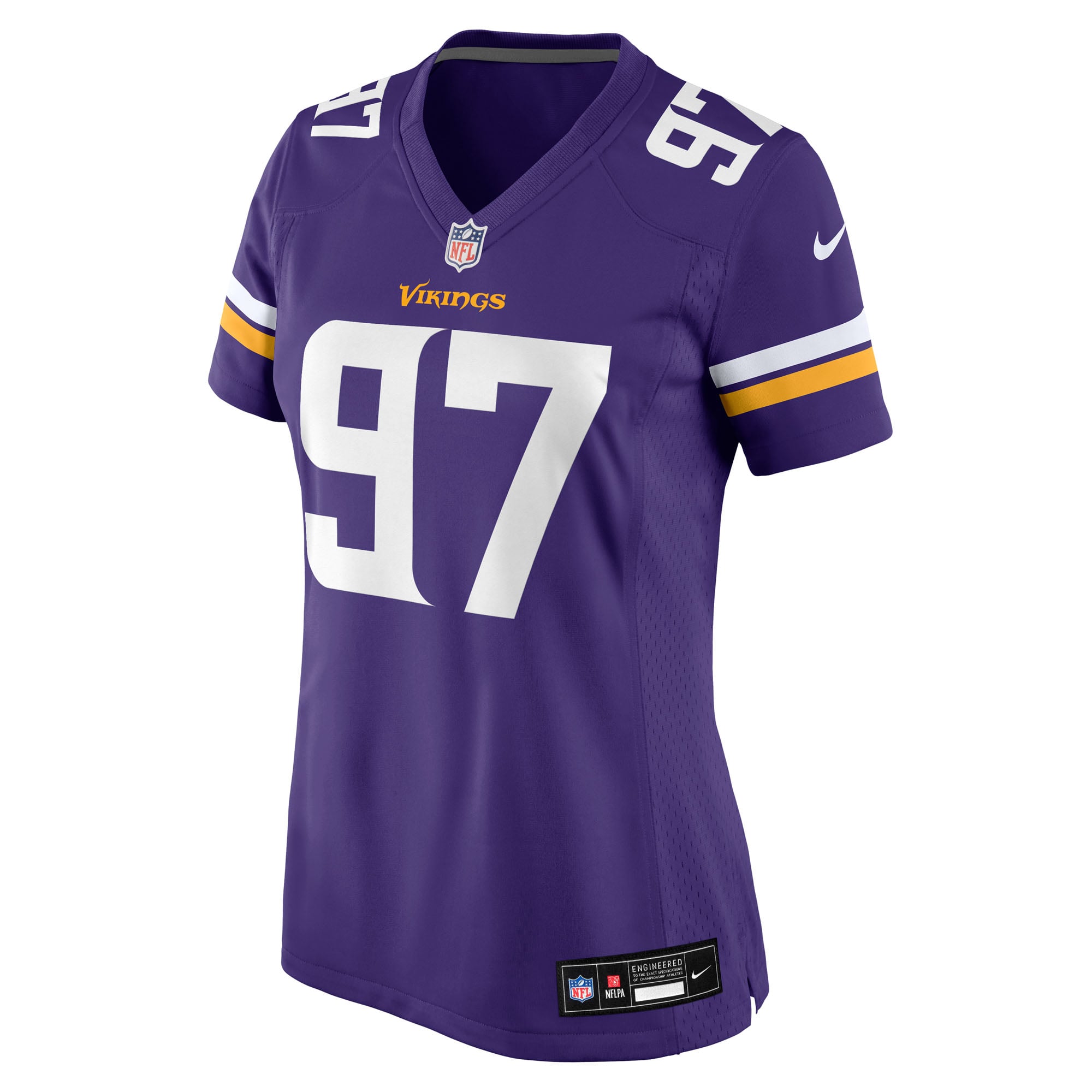 Maillot de match Nike Domonique orange et violet pour femme, Minnesota Vikings