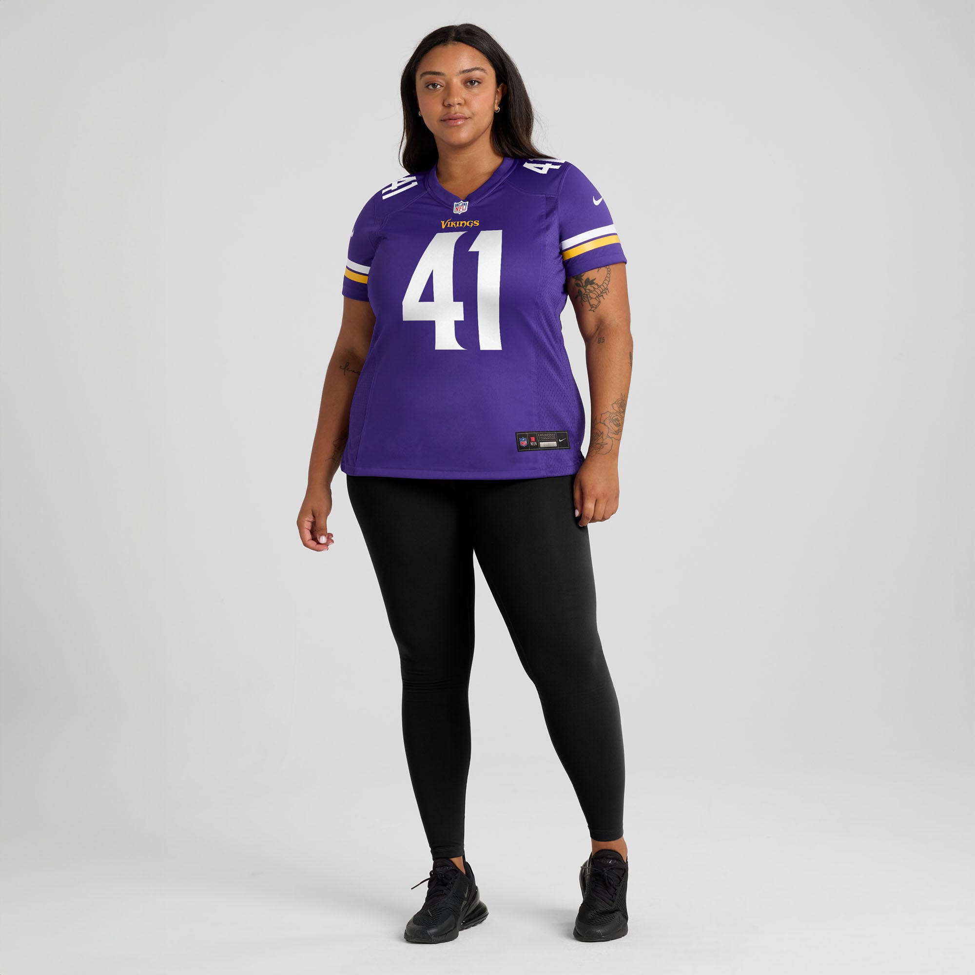 Maillot de match Nike Jake Golday violet pour femme, Minnesota Vikings