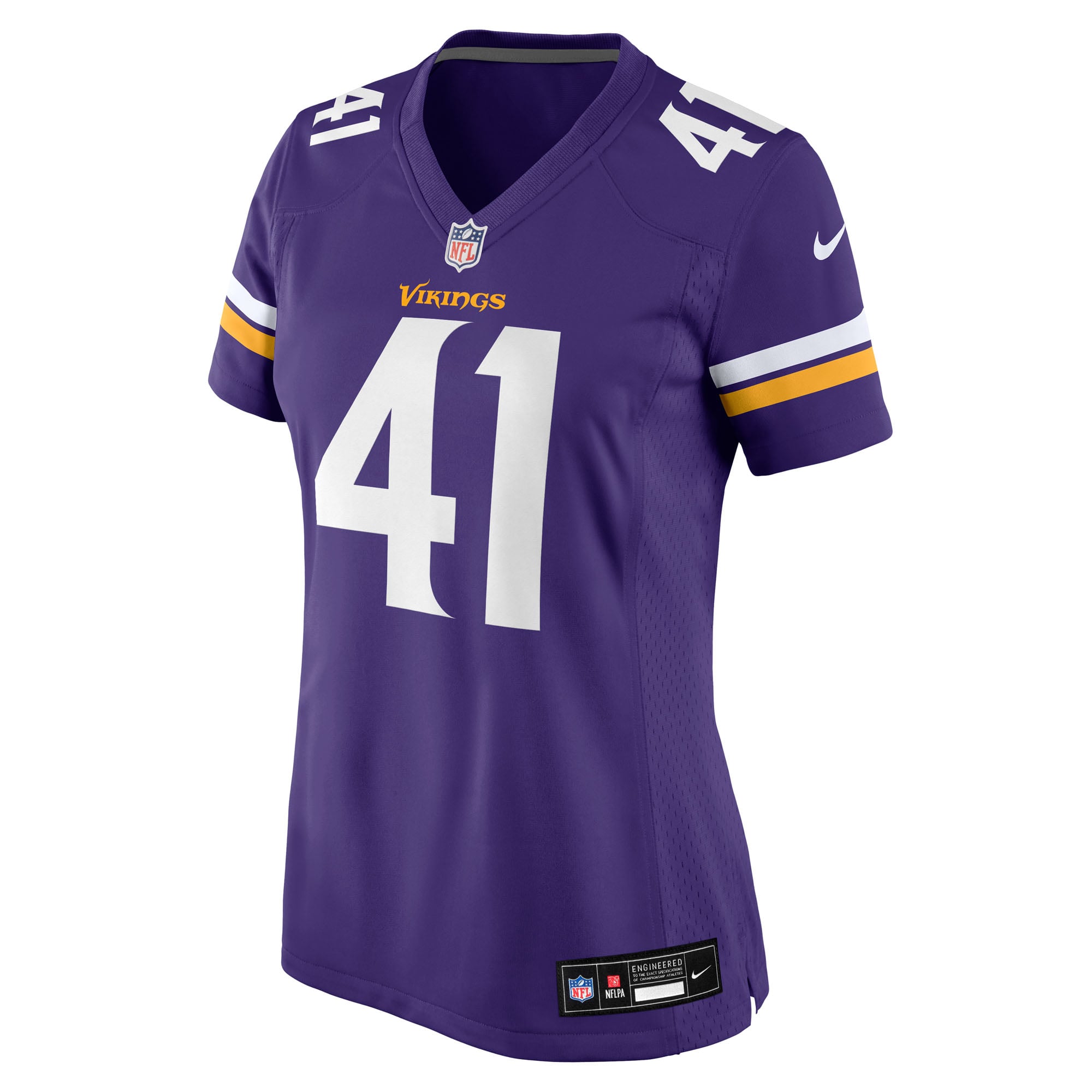 Maillot de match Nike Jake Golday violet pour femme, Minnesota Vikings
