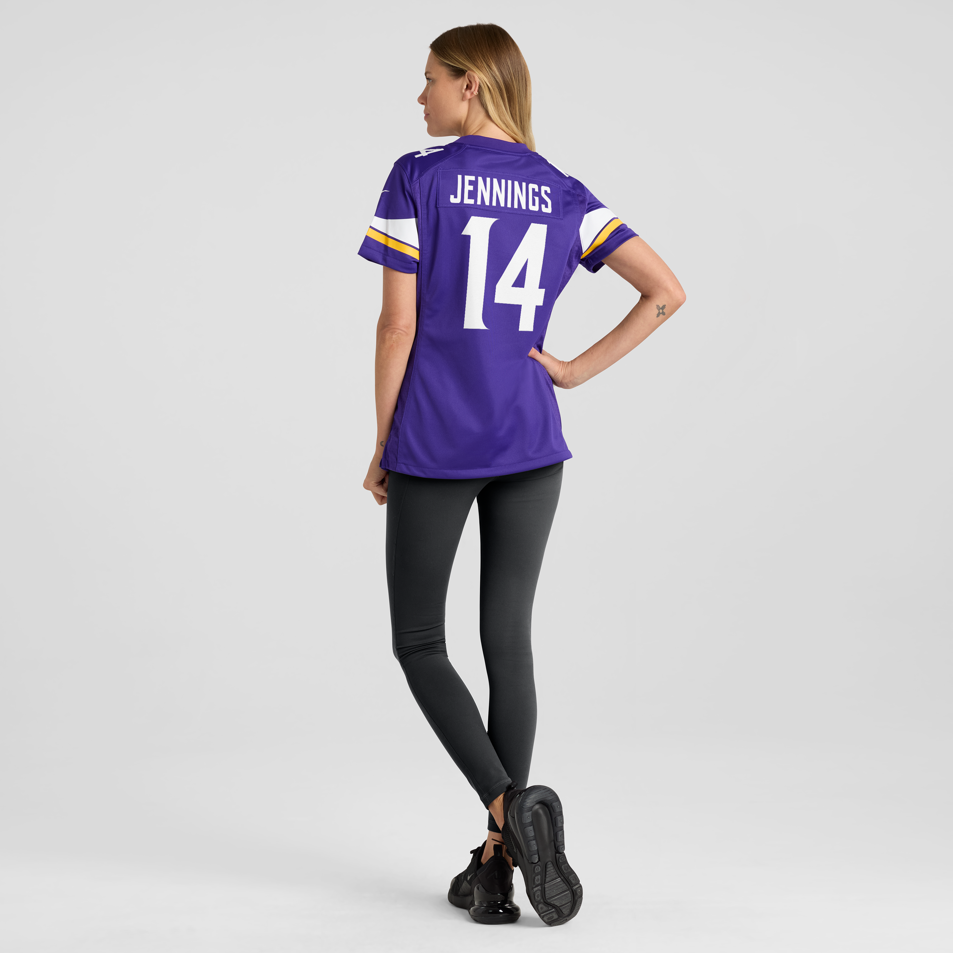 Maillot de match Nike Jauan Jennings violet pour femme, Minnesota Vikings