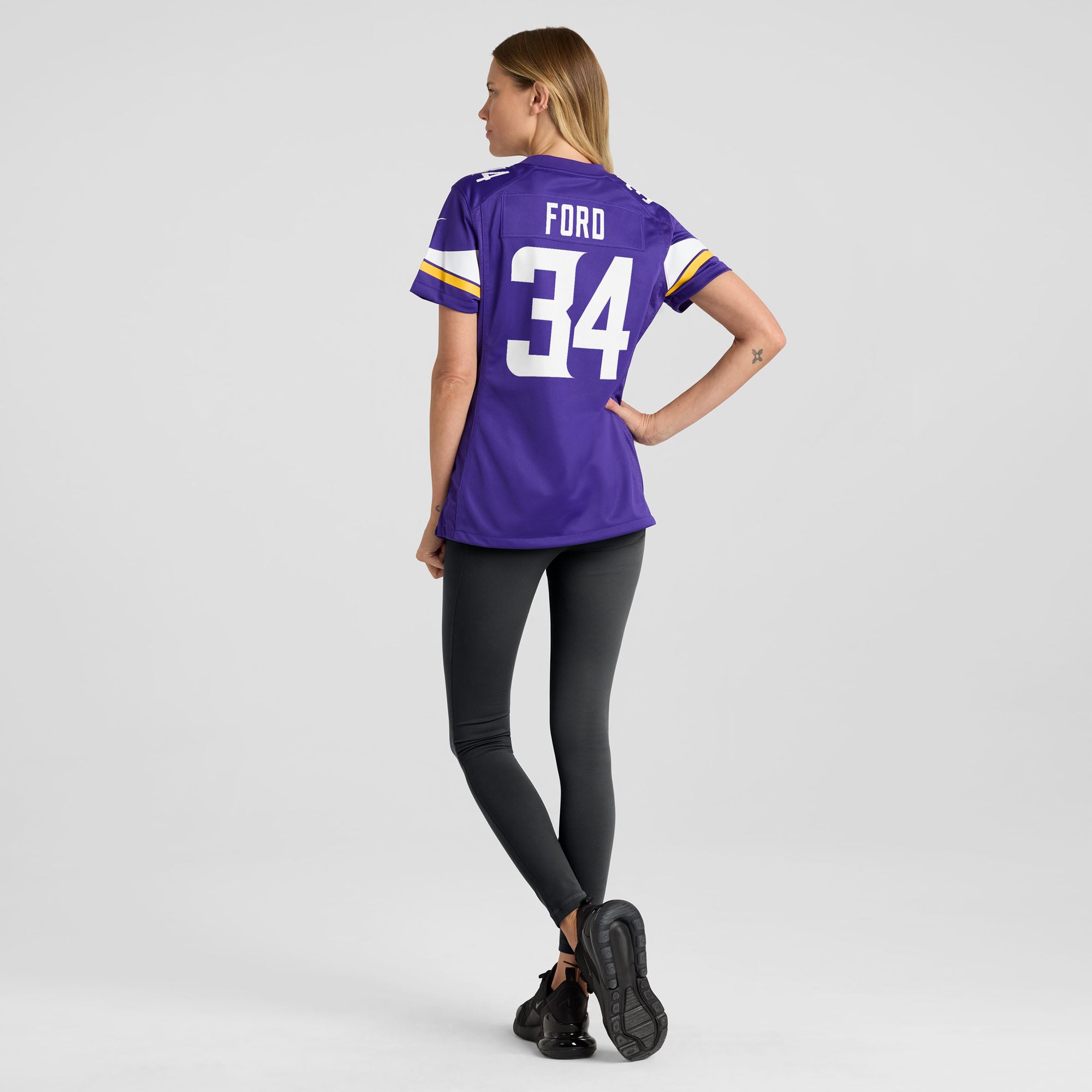 Maillot de match Nike Jerome Ford violet pour femme, Minnesota Vikings